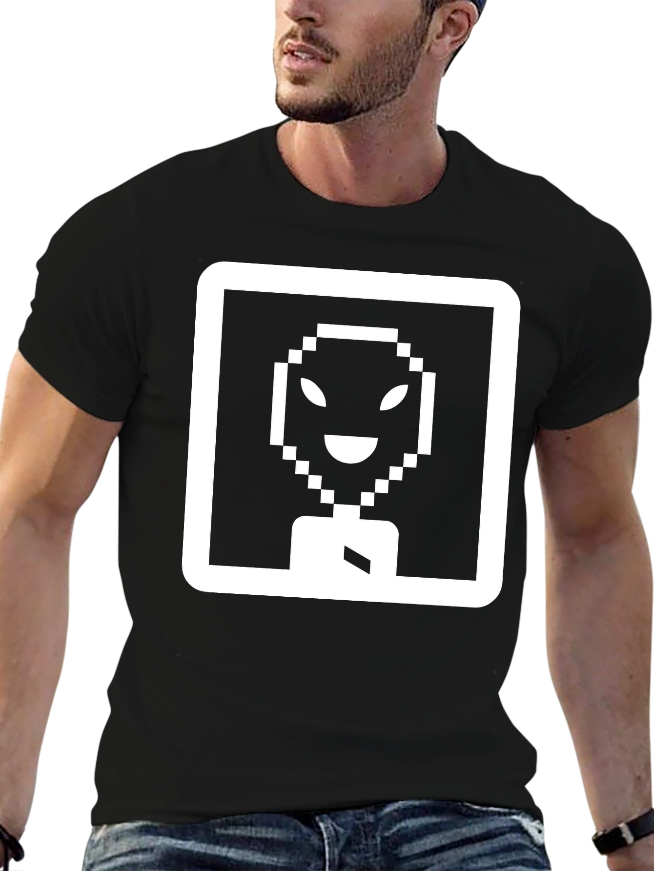 Pixel Alien Graphic Tee - Retro Style T-Shirt