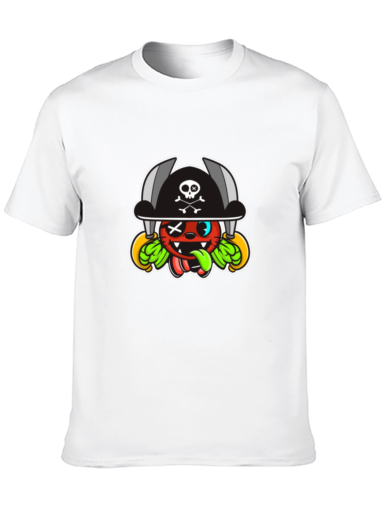 Pirate Cartoon Graphic T-Shirt