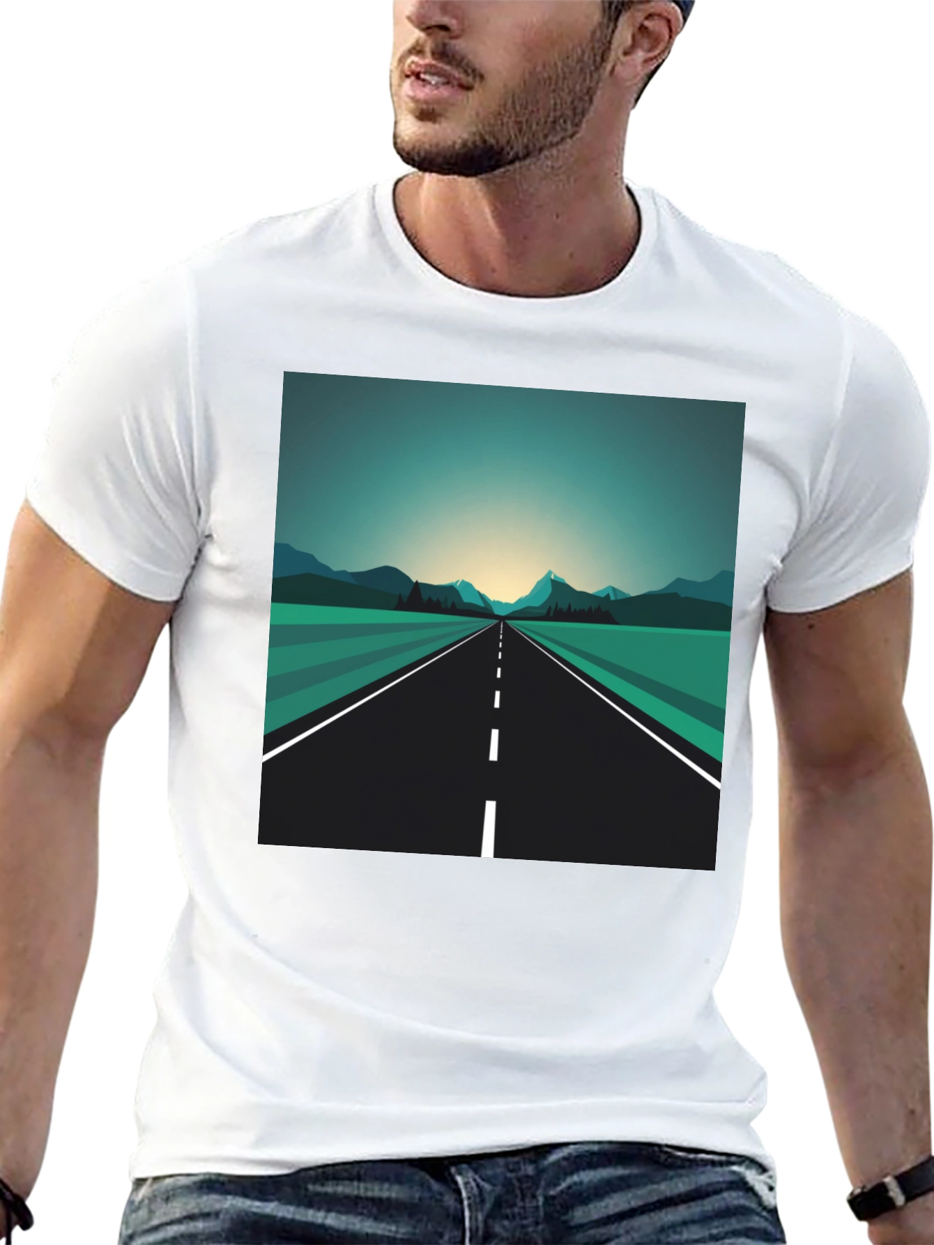 Roadway Graphic Tee - Mens Black T-Shirt