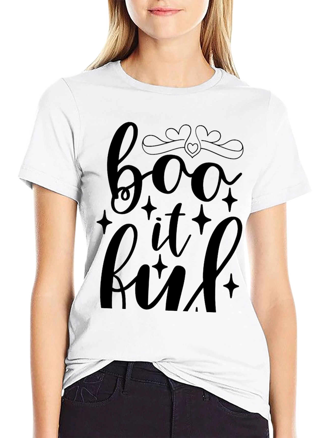 Boo It Kind Black Graphic T-Shirt