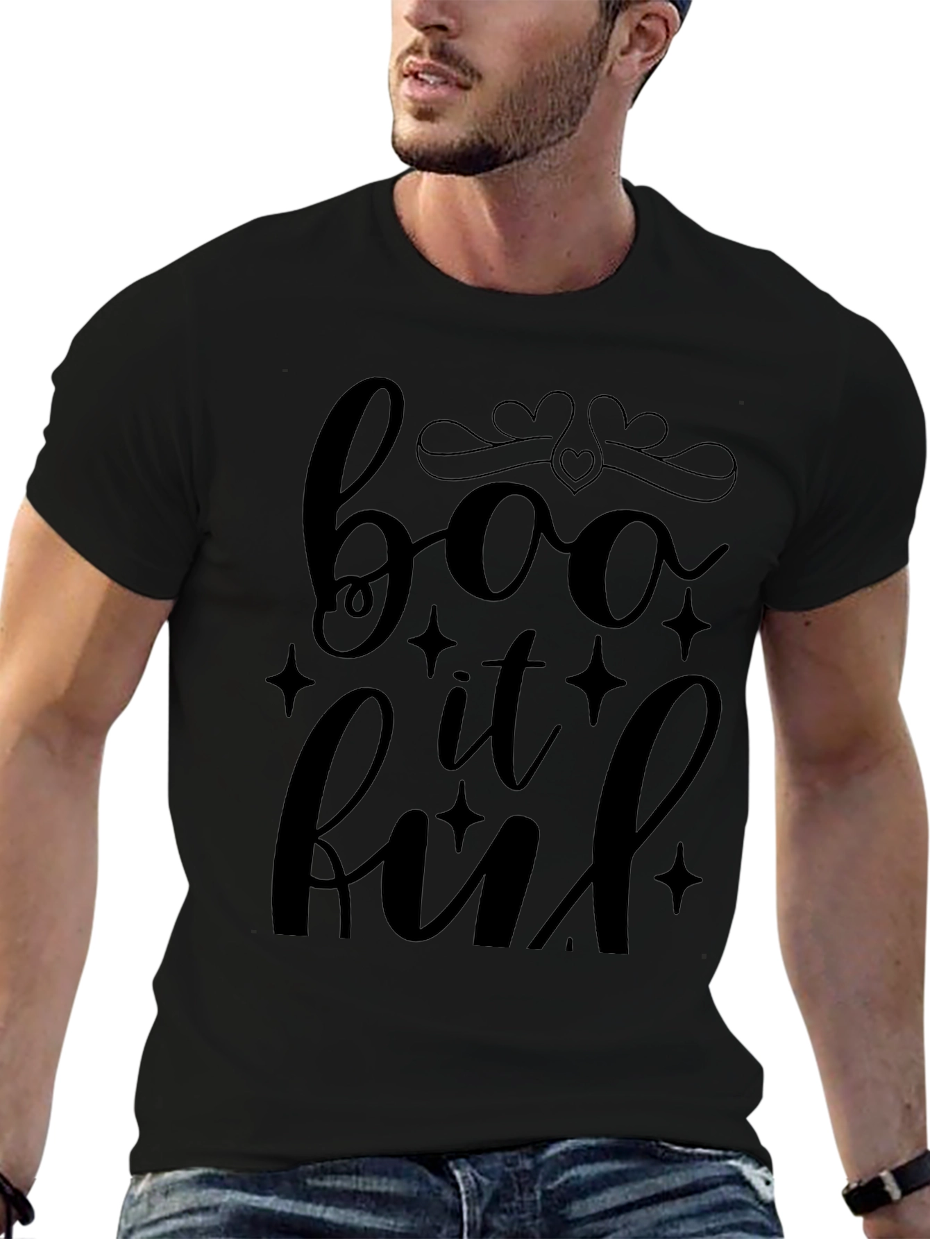 Boo It Kind Black Graphic T-Shirt