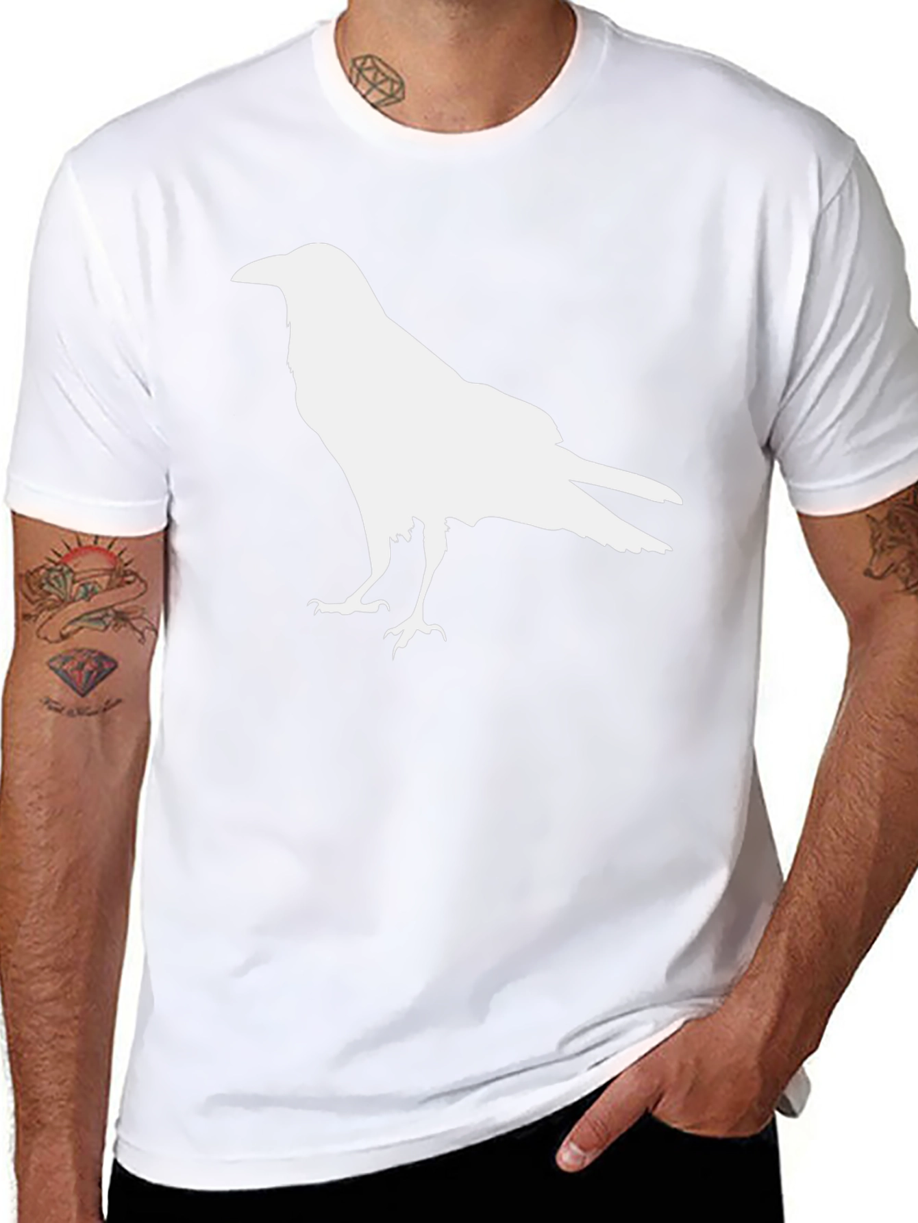 Raven Graphic Tee - Black Crow T-Shirt