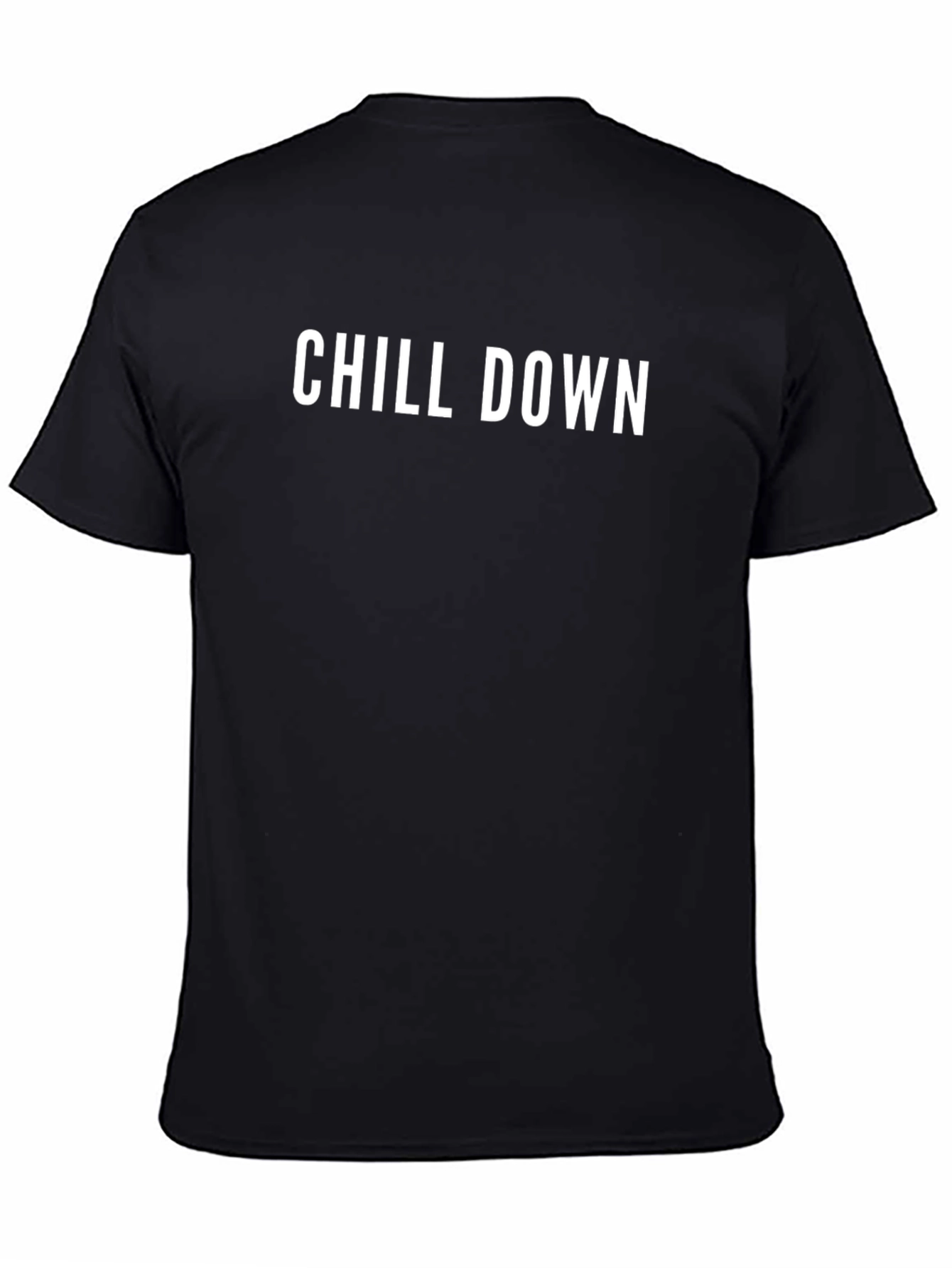 Chill Down Graphic Tee - Black Cotton Blend