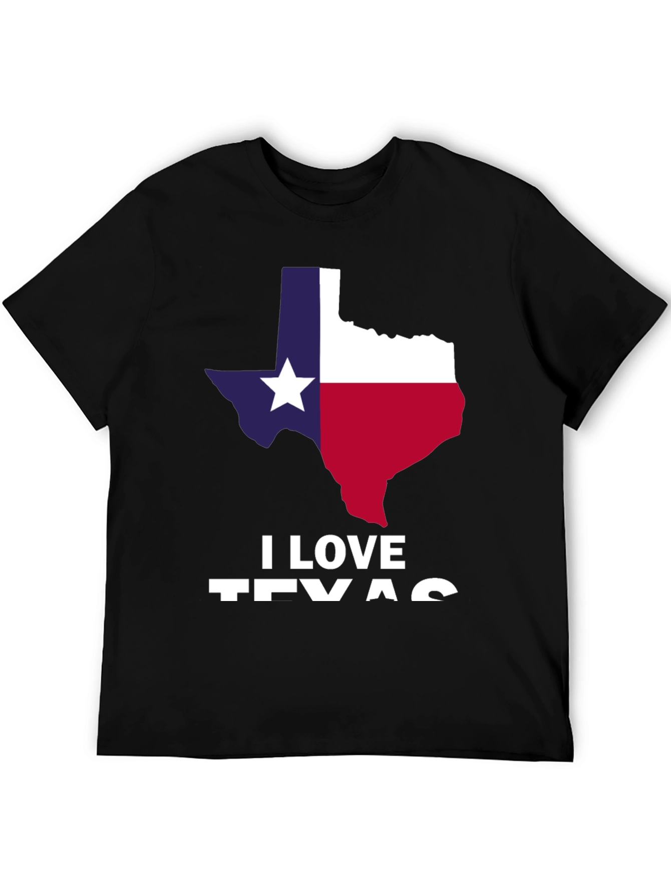 I Love Texas Flag Graphic T-Shirt
