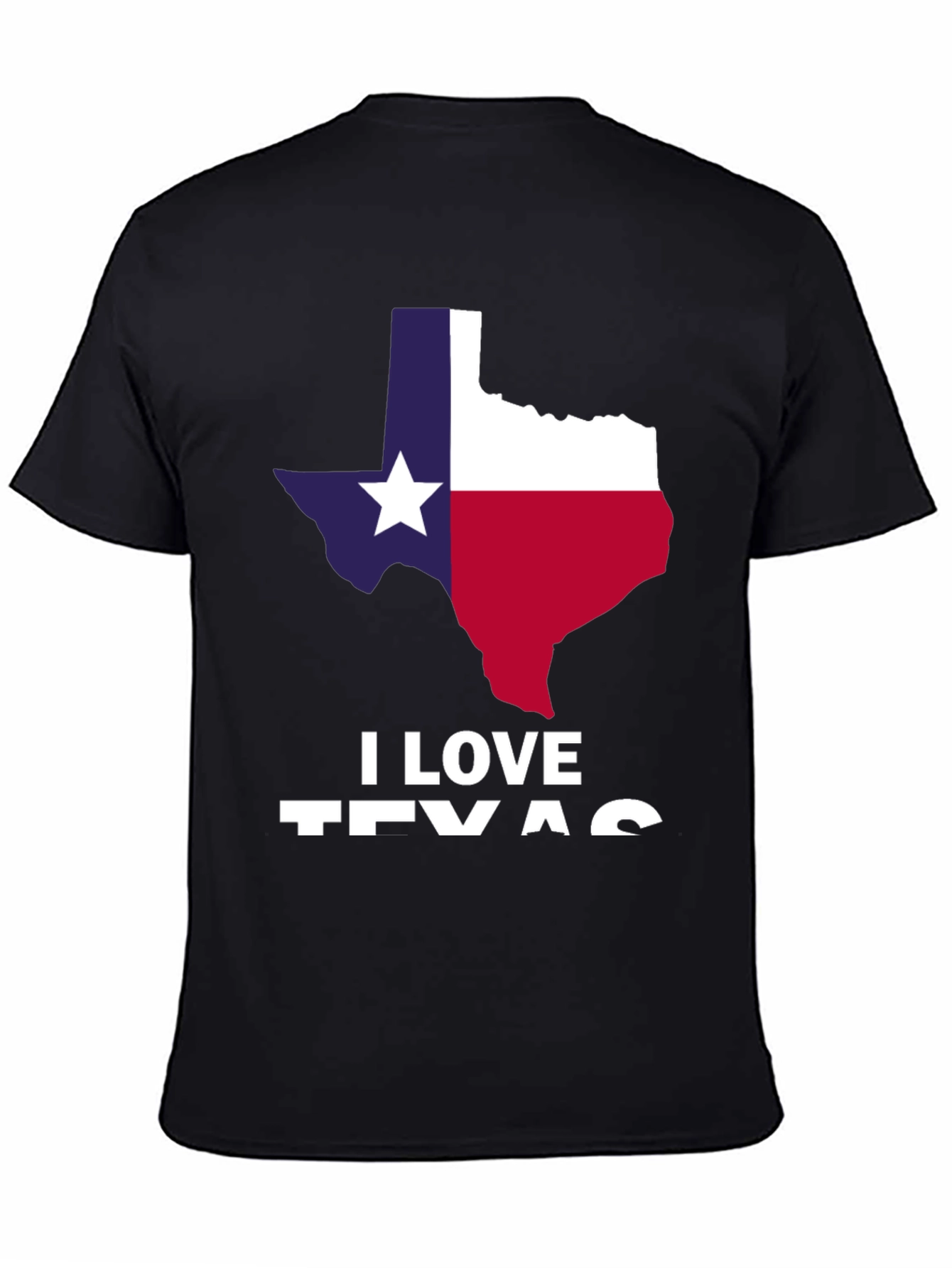 I Love Texas Flag Graphic T-Shirt