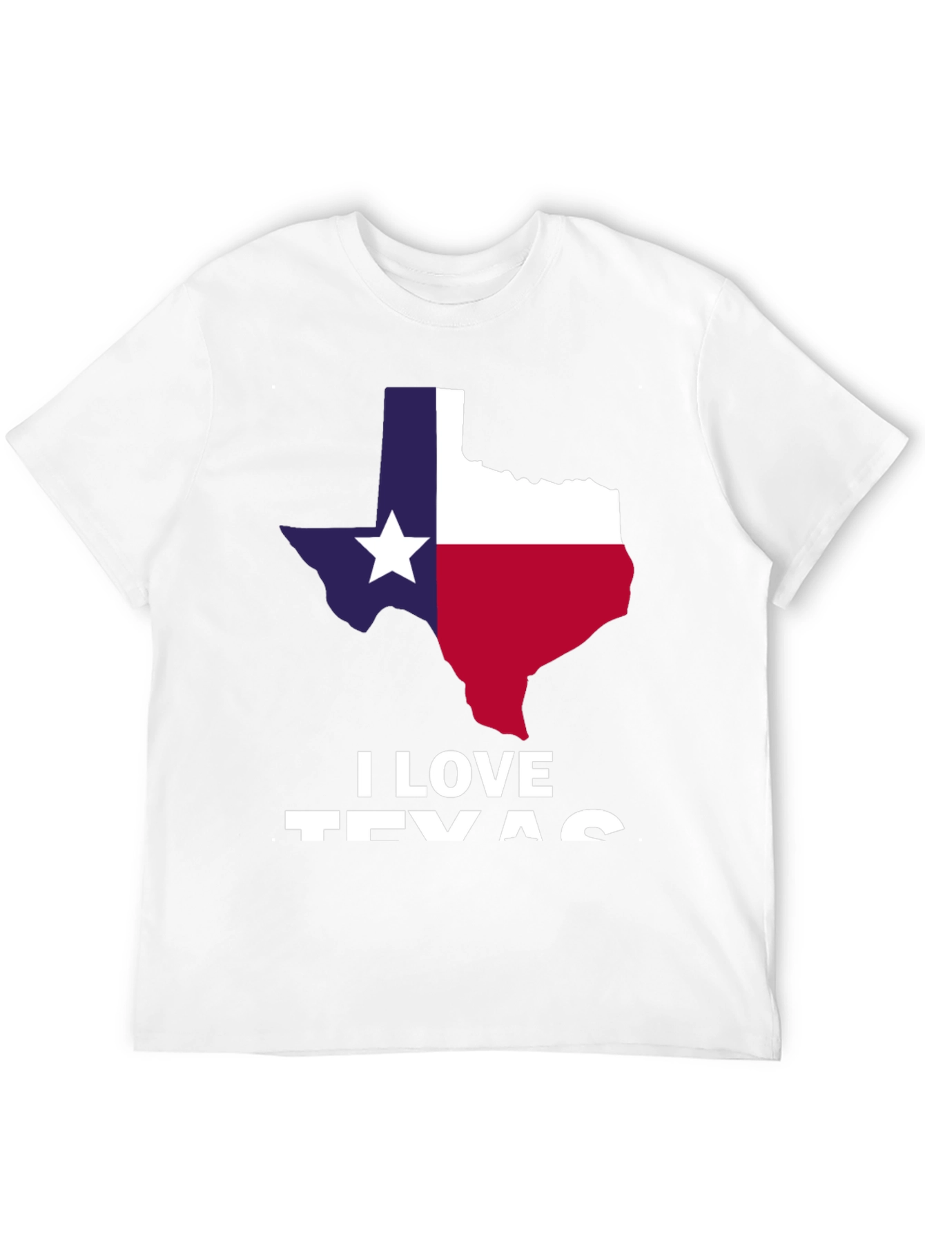 I Love Texas Flag Graphic T-Shirt