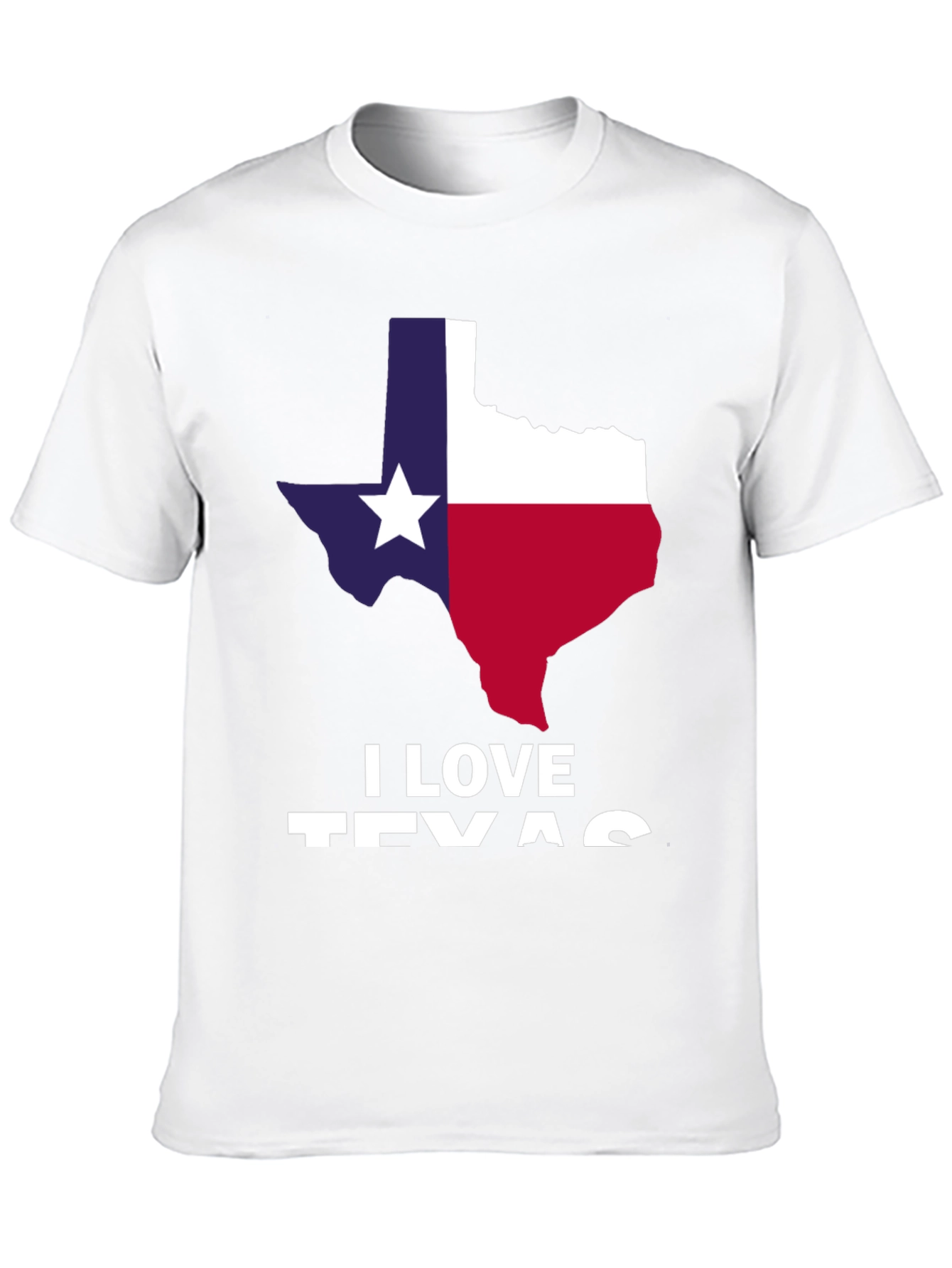 I Love Texas Flag Graphic T-Shirt