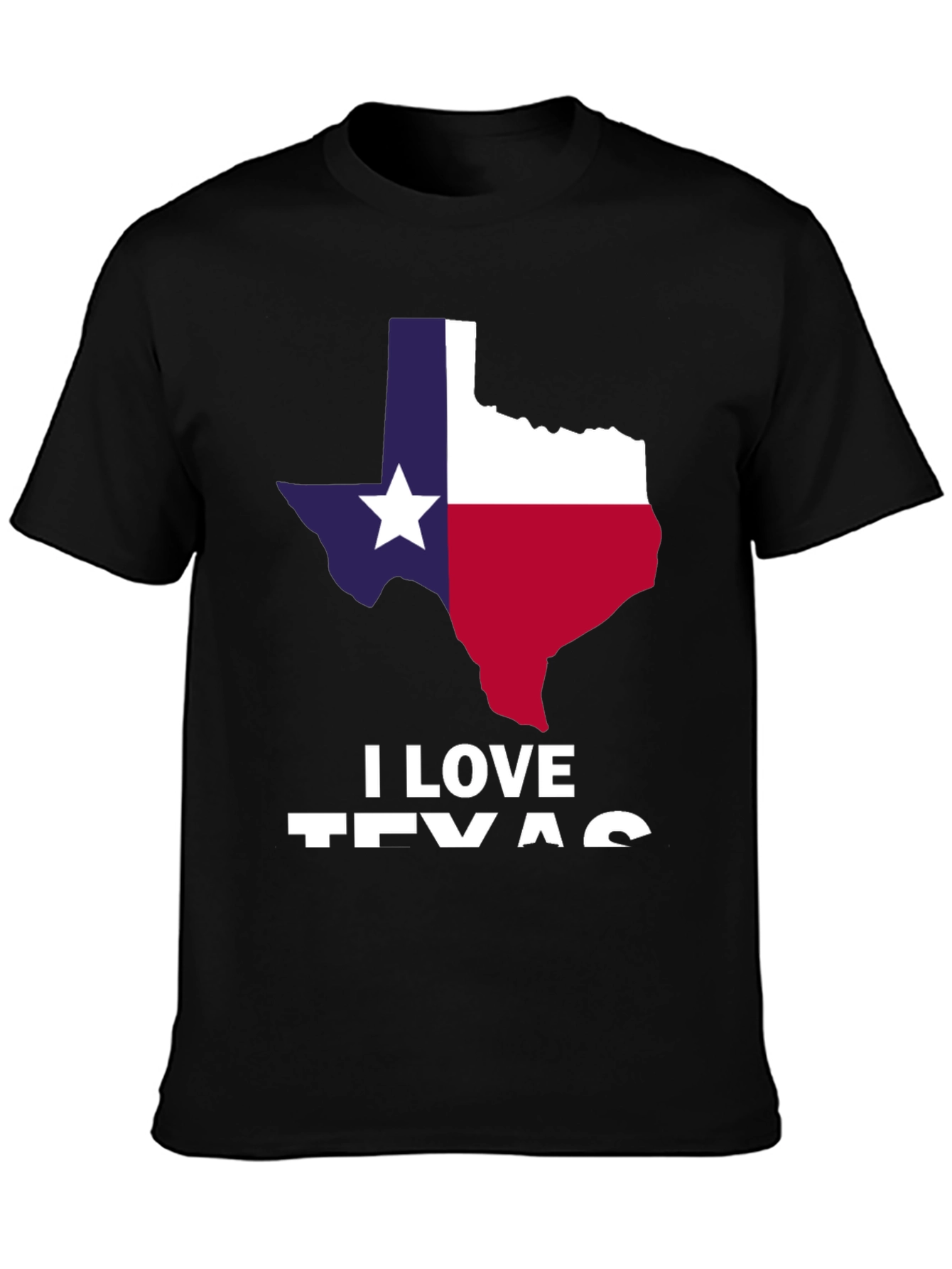 I Love Texas Flag Graphic T-Shirt