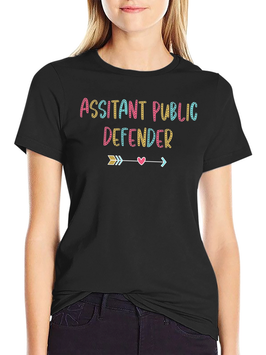 Assistant Public Defender Tee - Cute Defender Arrow Heart Shirt