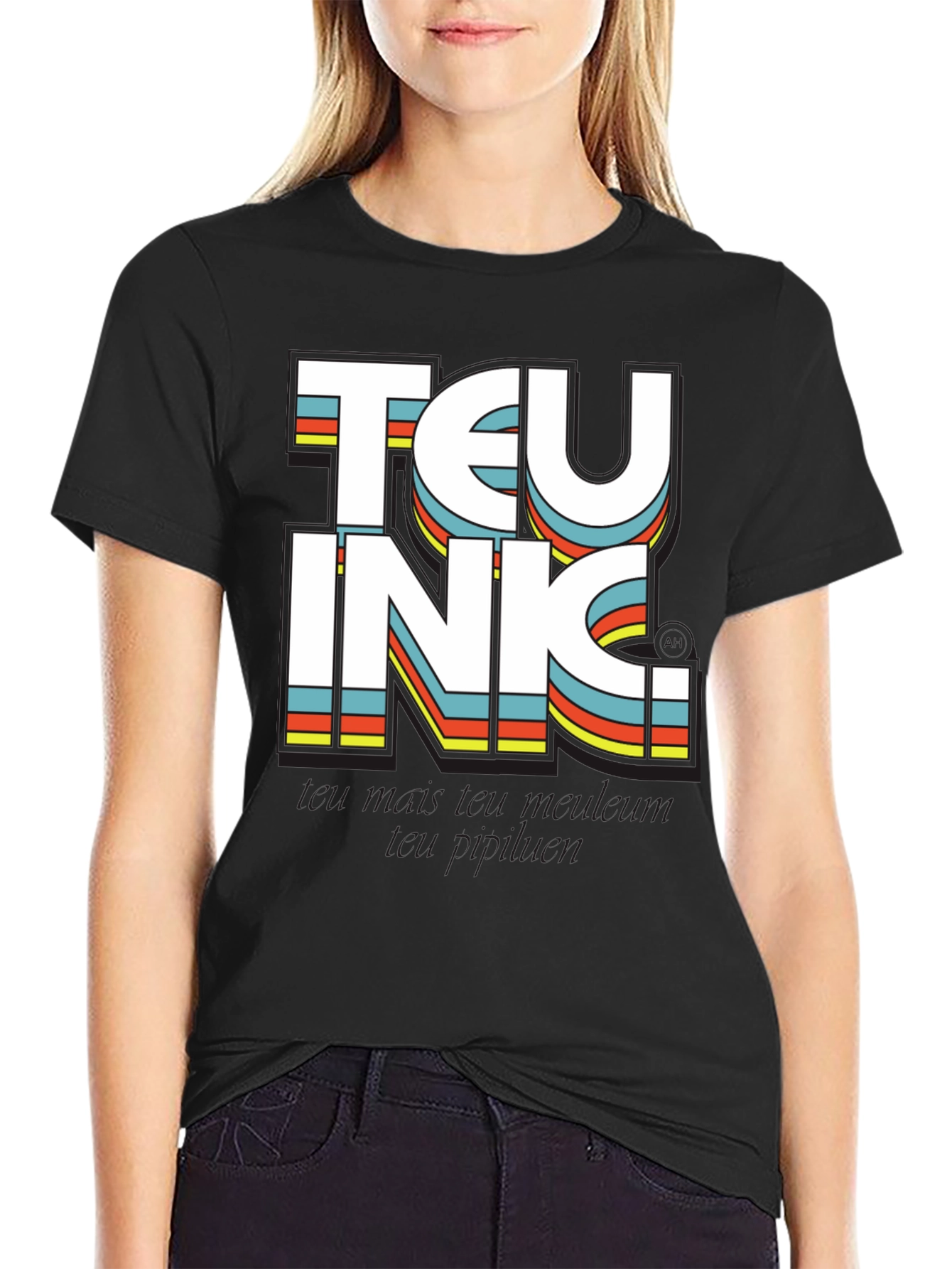 Teu Inc. Retro Graphic Tee - Black