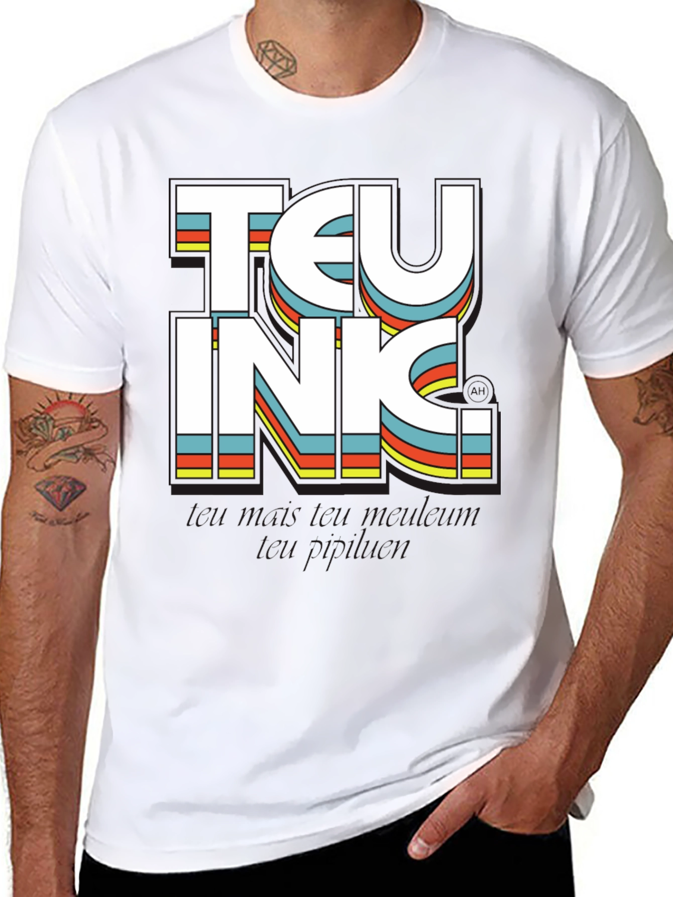 Teu Inc. Retro Graphic Tee - Black