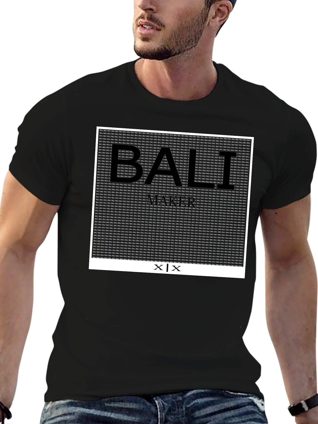 Bali Maker Black Graphic T-Shirt