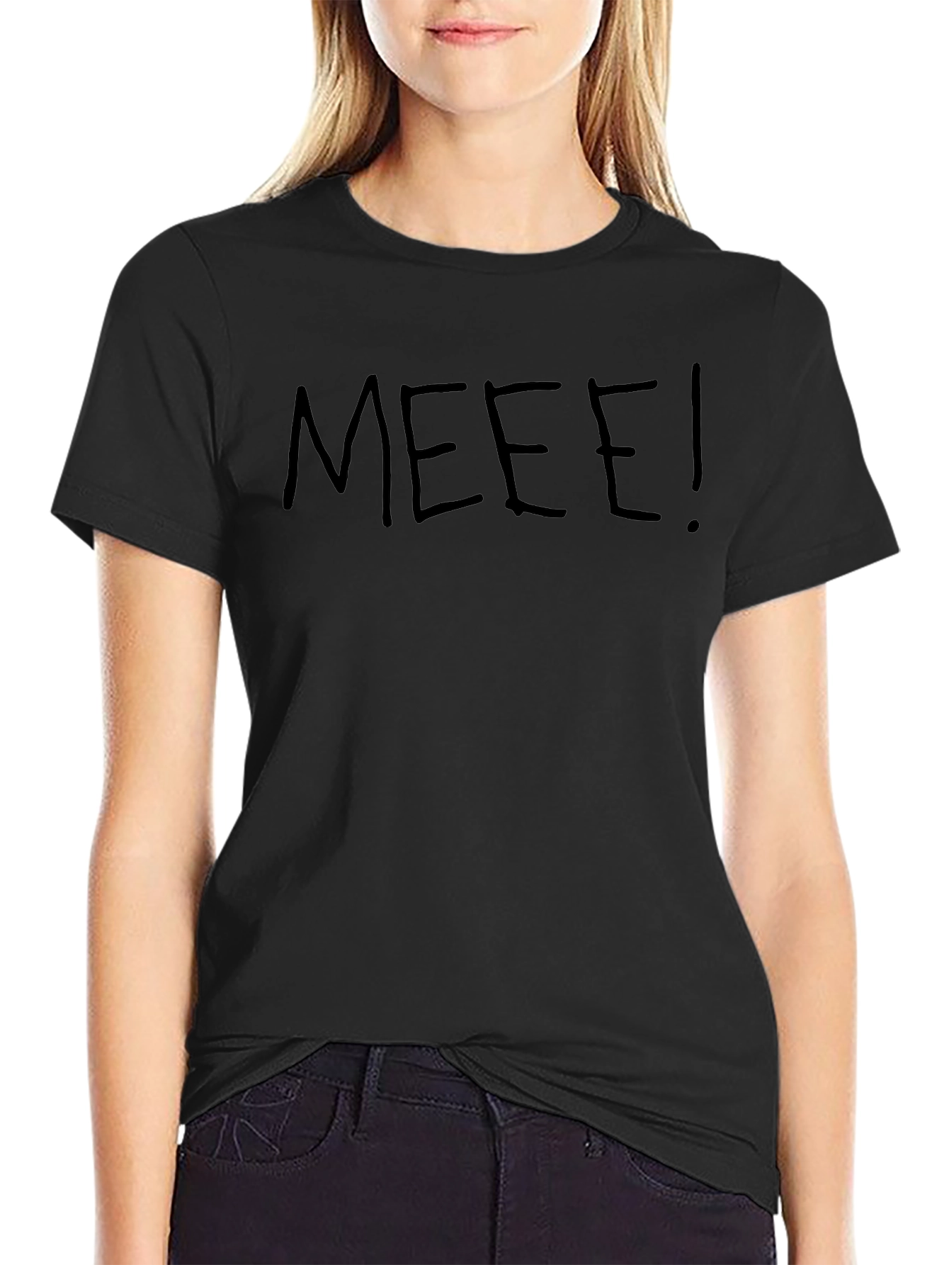 MEEE! Graphic Tee - Comfy Black T-Shirt