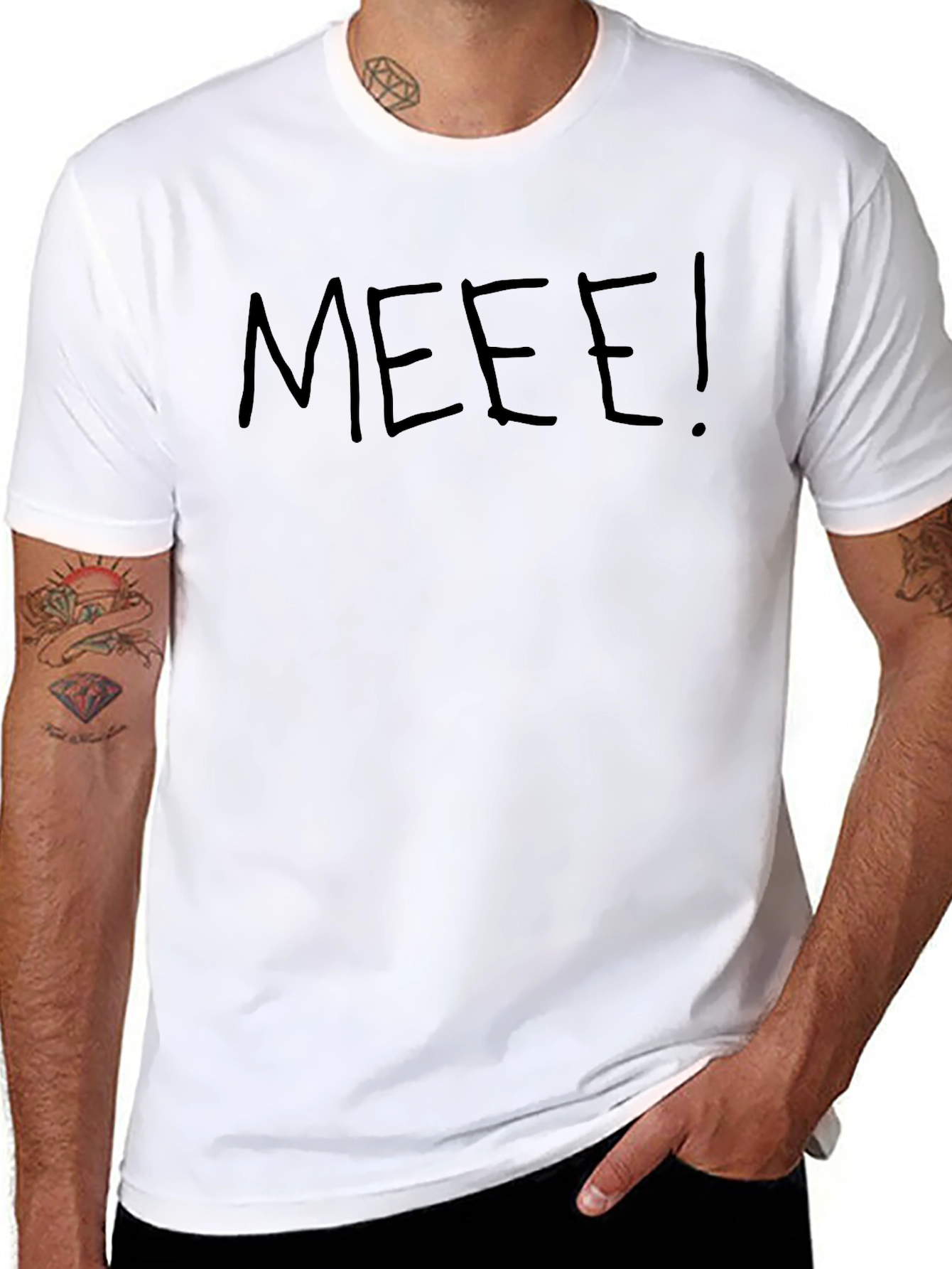 MEEE! Graphic Tee - Comfy Black T-Shirt