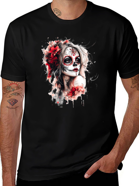 Sugar Skull Woman Graphic T-Shirt