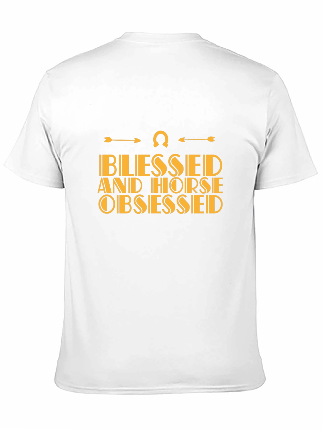 Blessed and Horse Obsessed Black T-Shirt