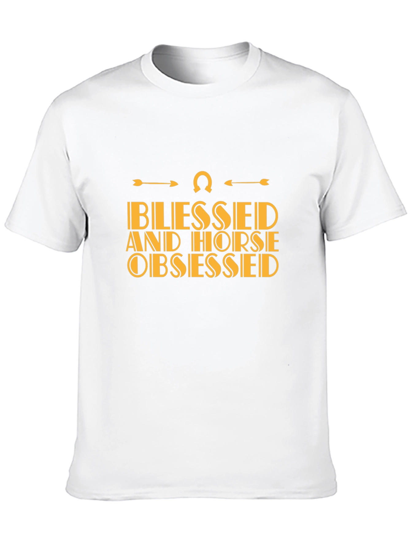 Blessed and Horse Obsessed Black T-Shirt