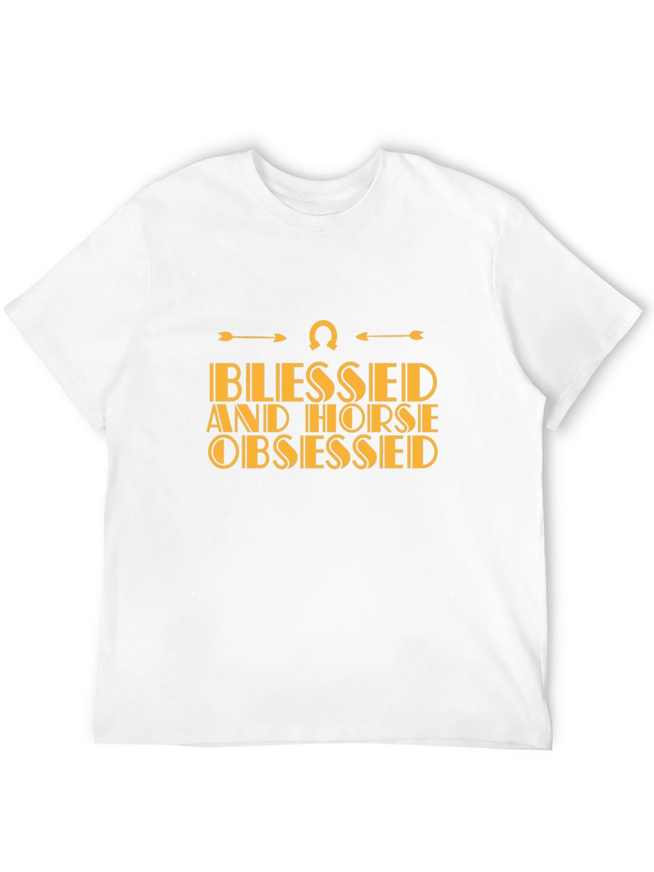 Blessed and Horse Obsessed Black T-Shirt