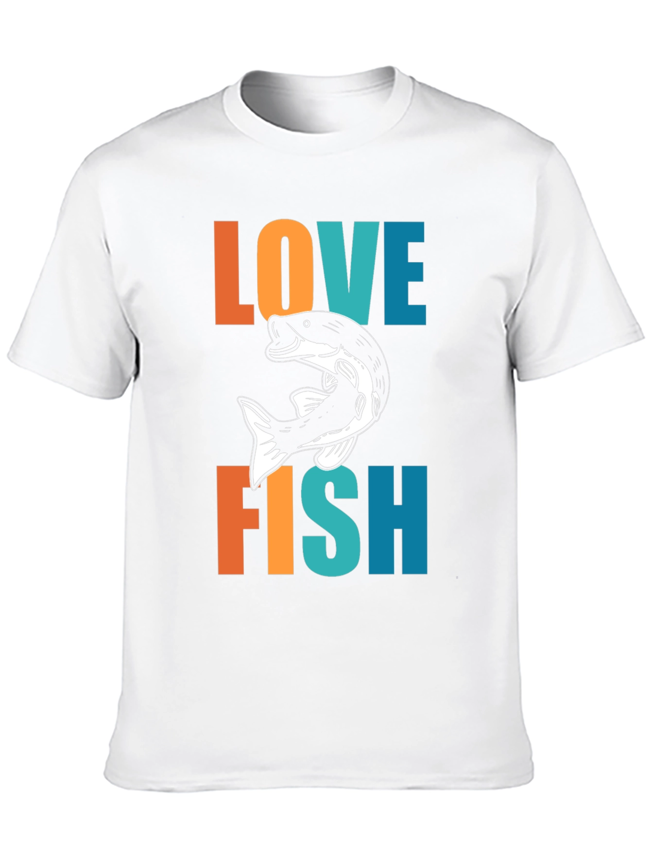 Love Fish Graphic Tee - Fisherman T-Shirt