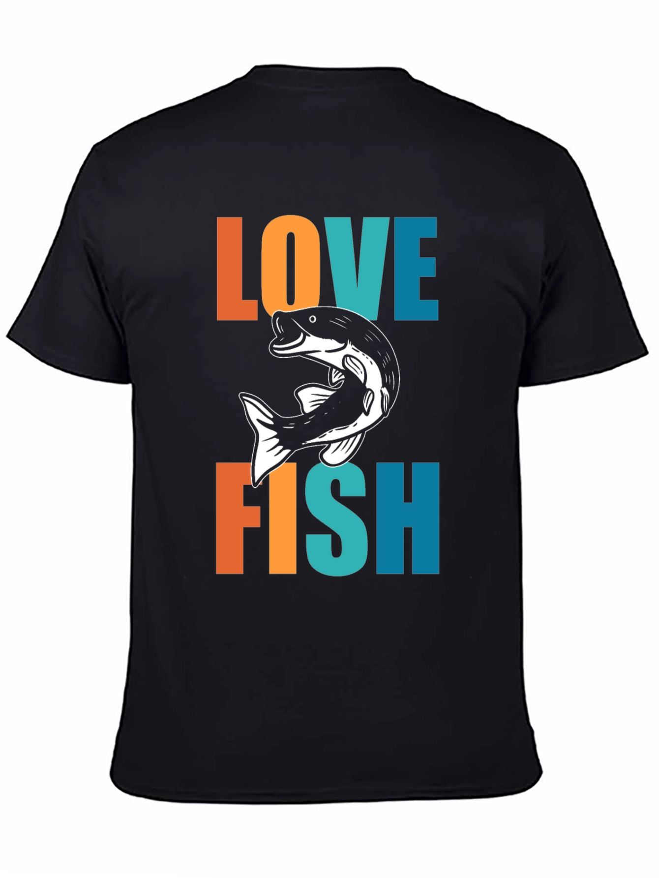 Love Fish Graphic Tee - Fisherman T-Shirt
