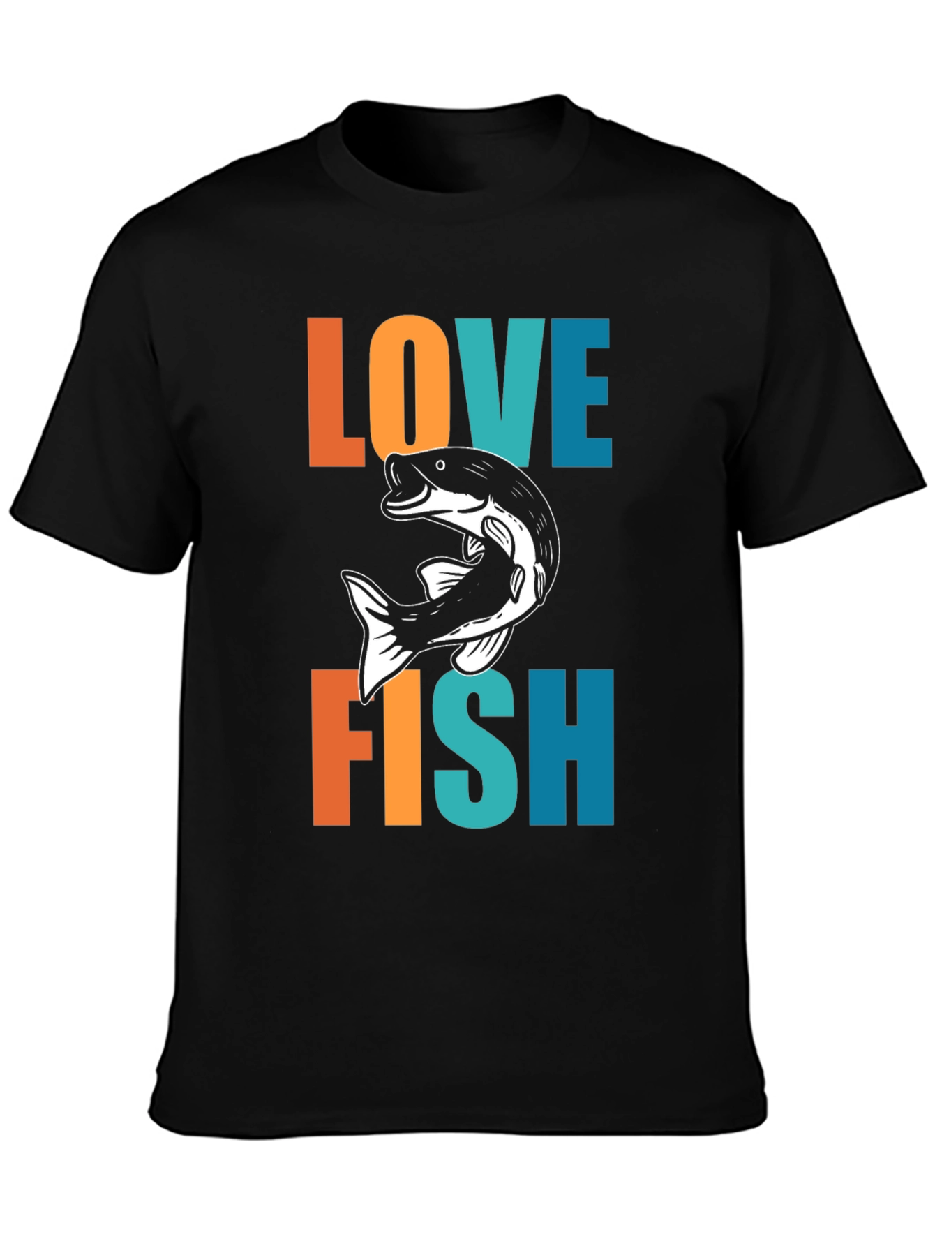 Love Fish Graphic Tee - Fisherman T-Shirt