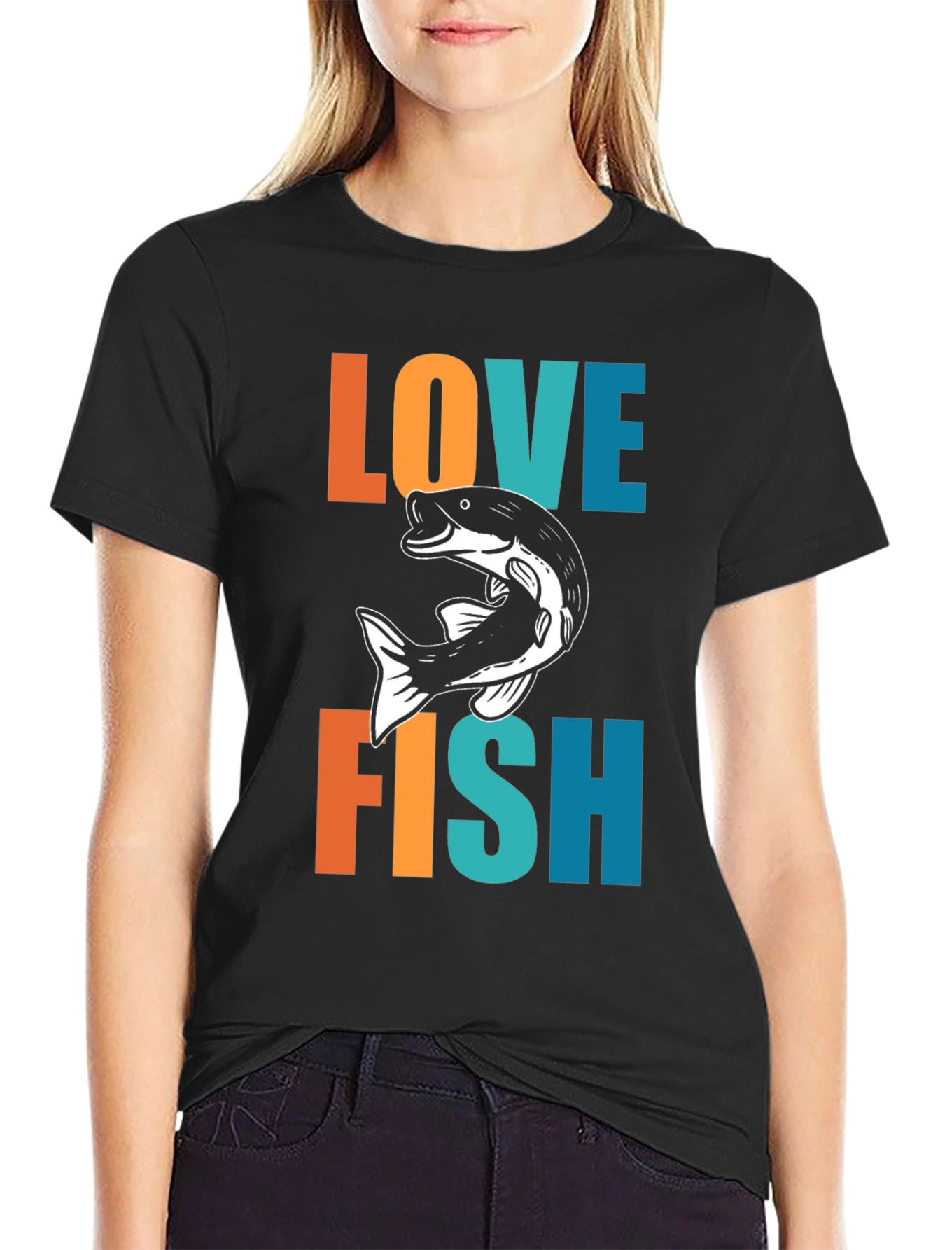 Love Fish Graphic Tee - Fisherman T-Shirt