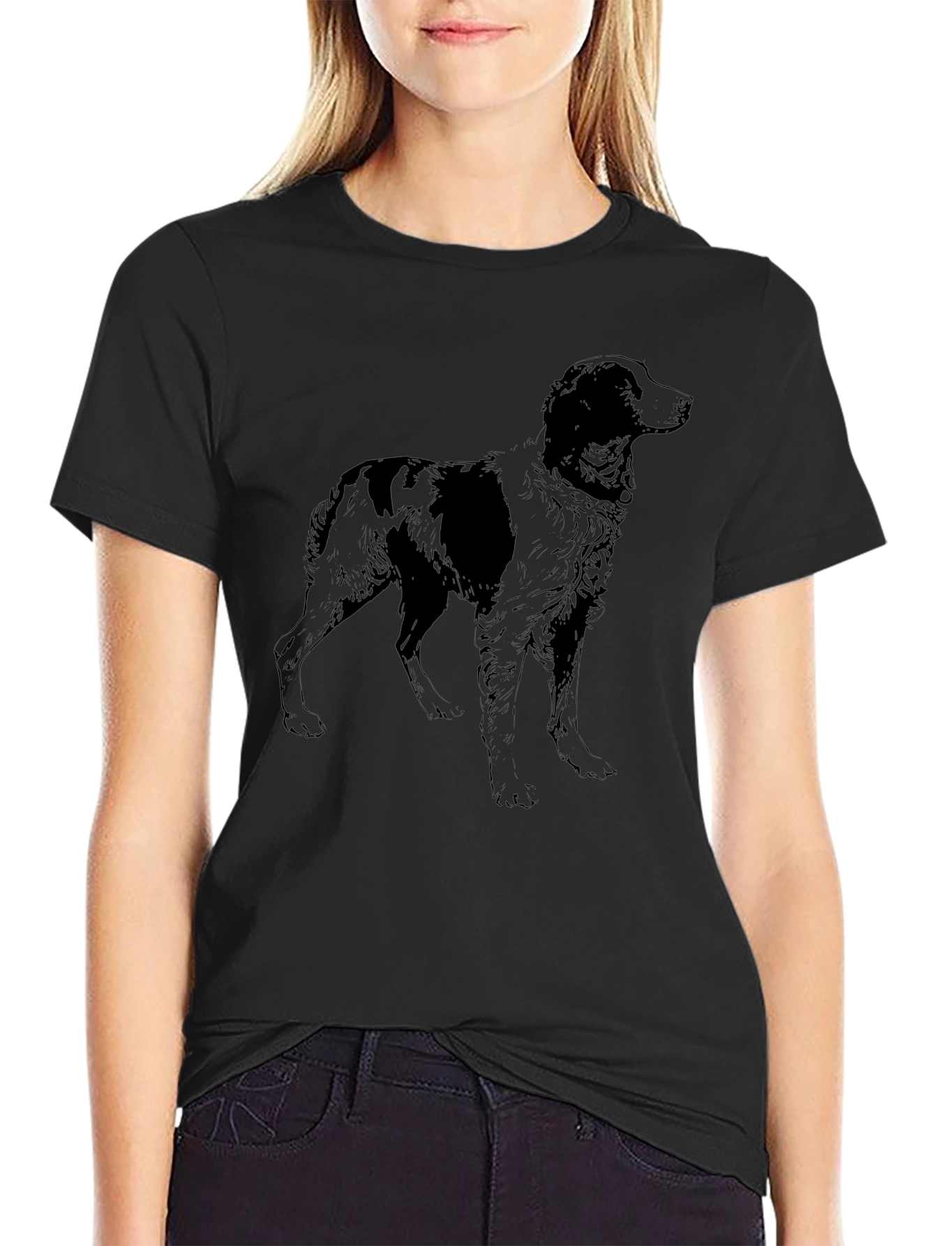 Dog Breed Graphic Tee - Black