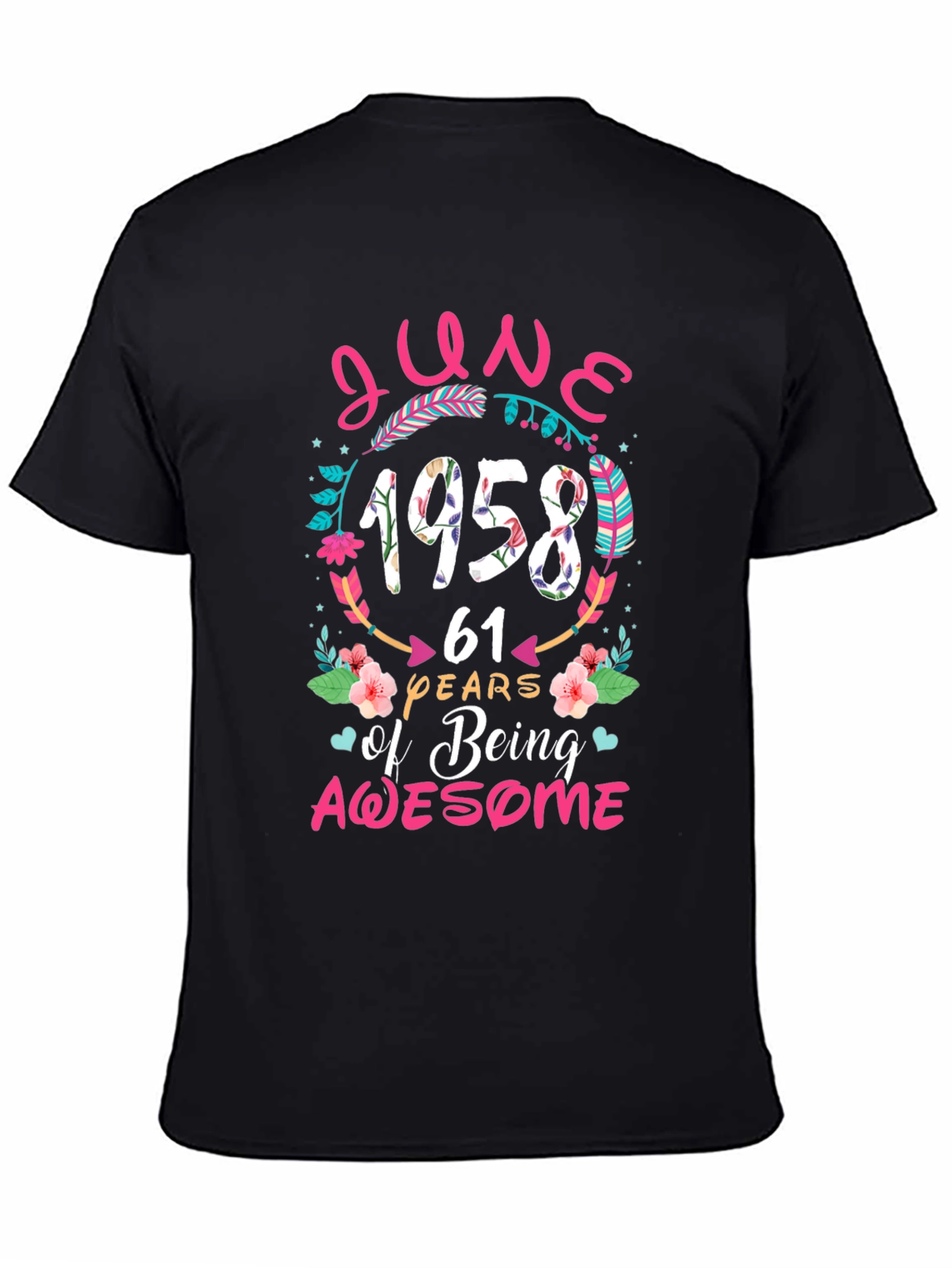 June 1958 61st Birthday Awesome T-Shirt