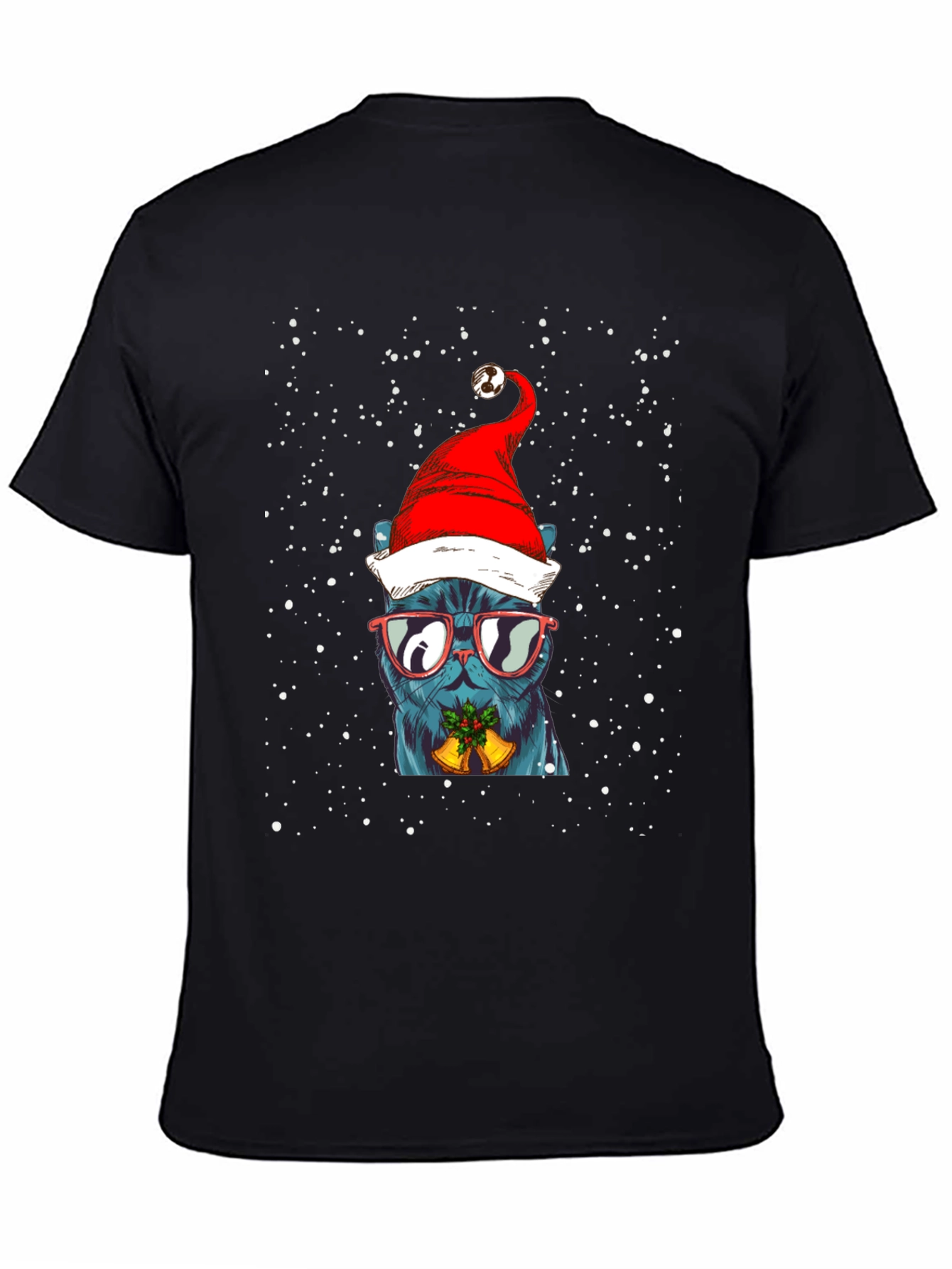 Festive Cat Christmas T-Shirt