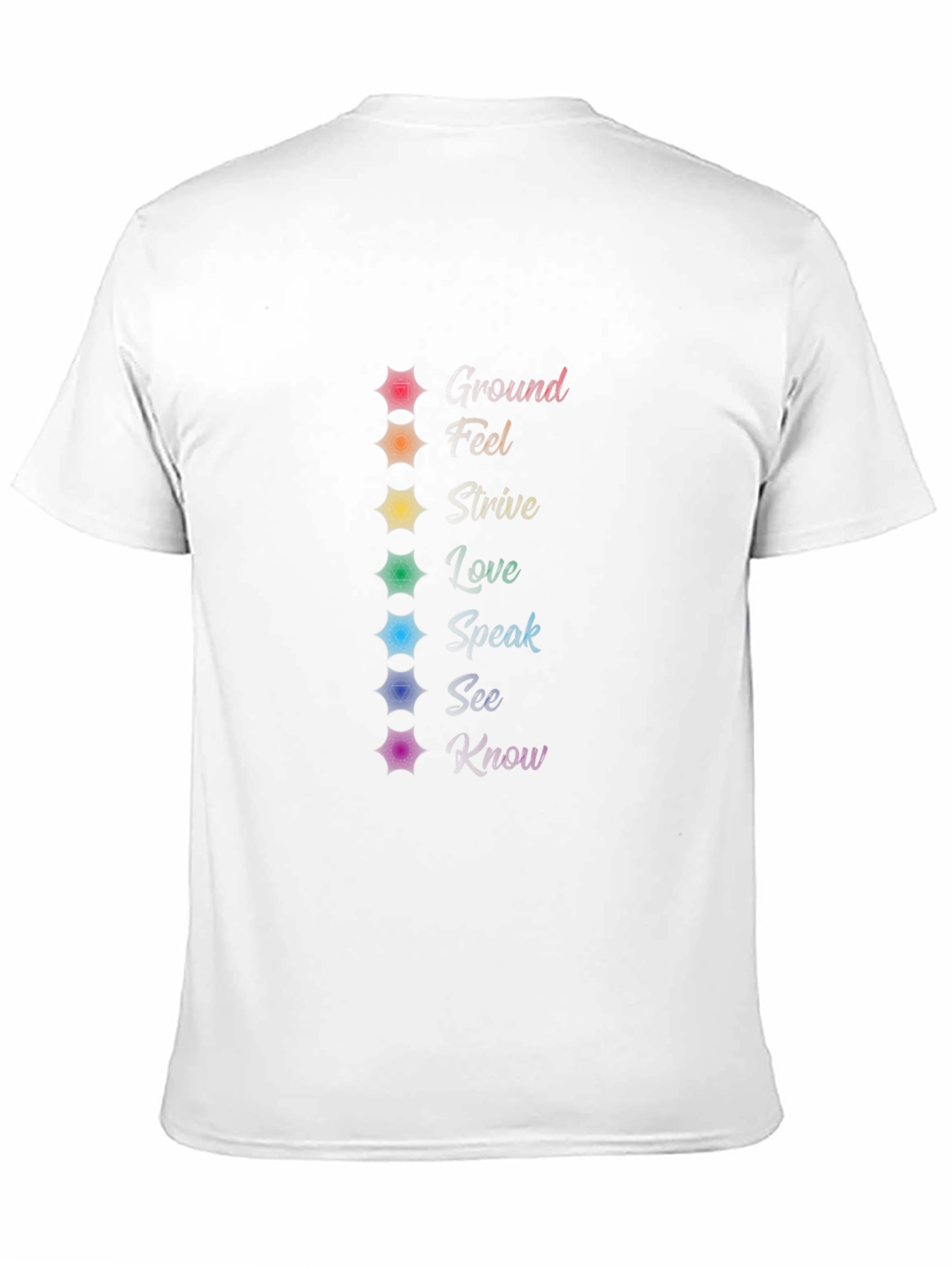 Chakra Energy Flow T-Shirt - Meditation Spiritual Tee