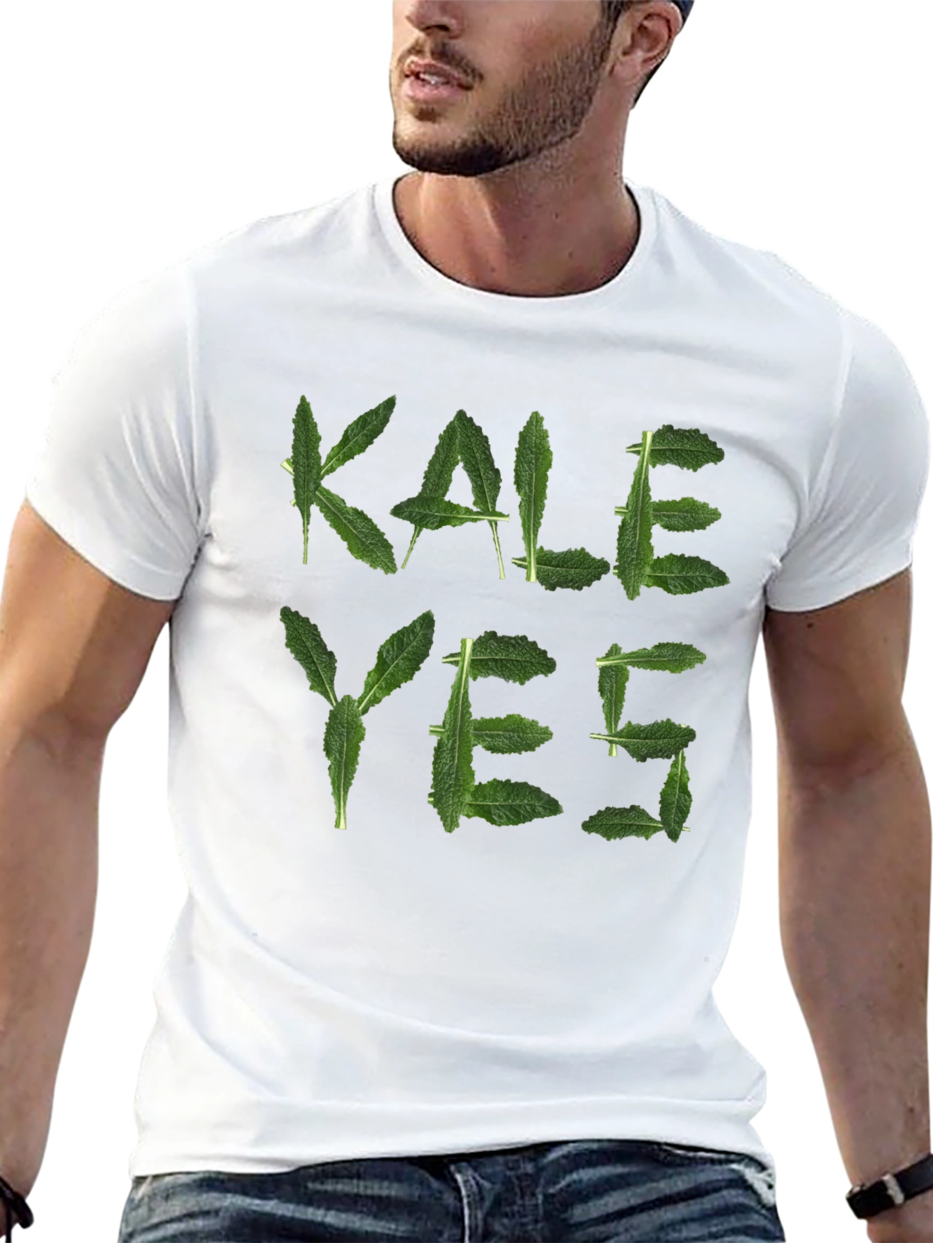 Kale Yes Funny T-Shirt - Black Cotton Tee