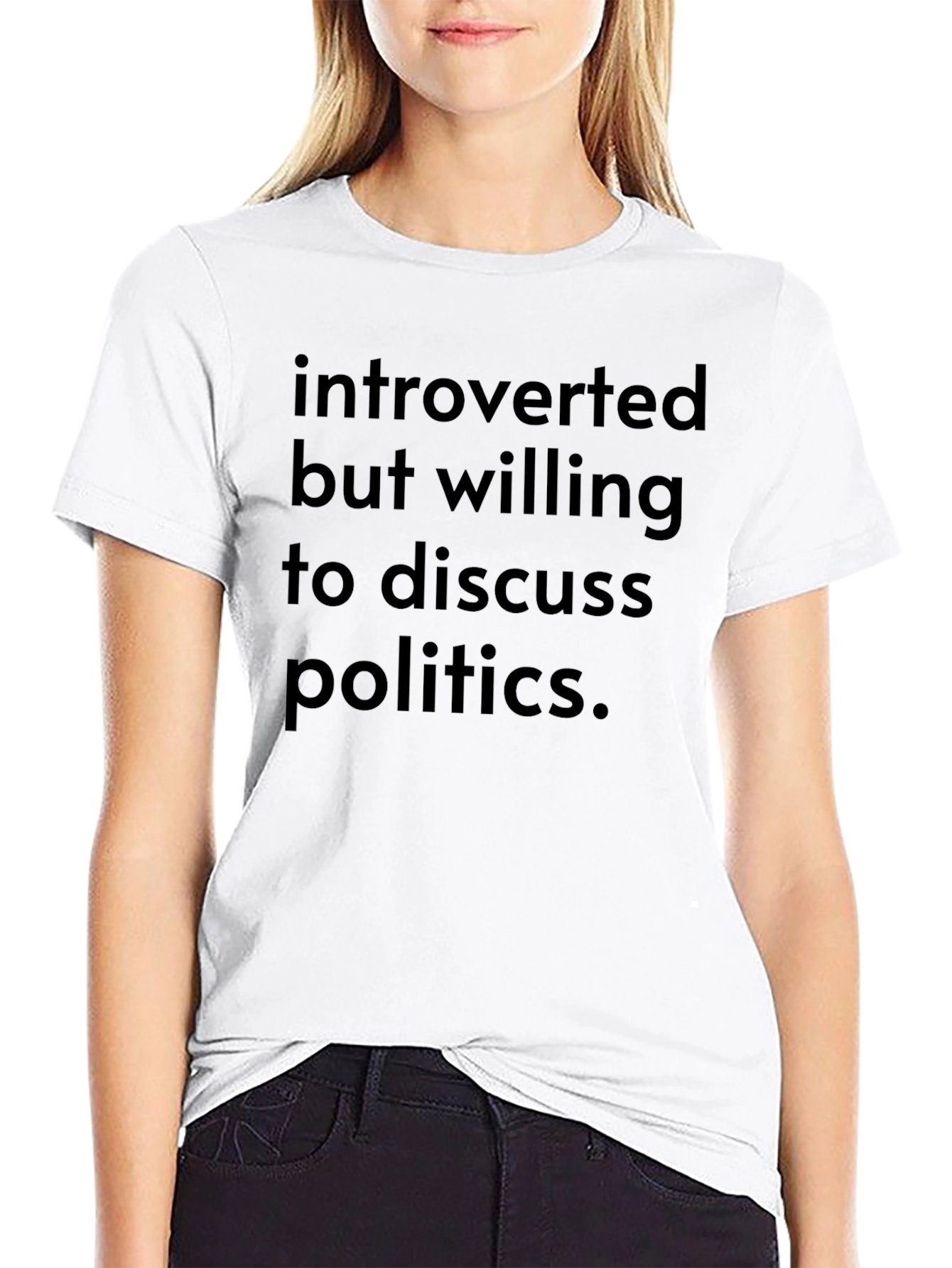 Introverted Politics Graphic Tee - Soft Cotton Blend