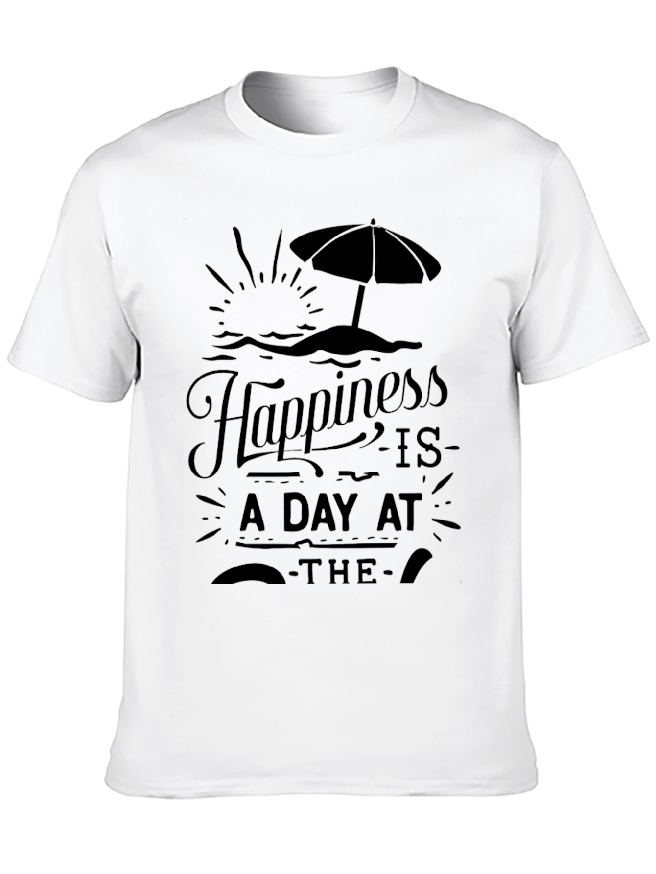 Happiness Is A Day At The Beach Graphic Tee