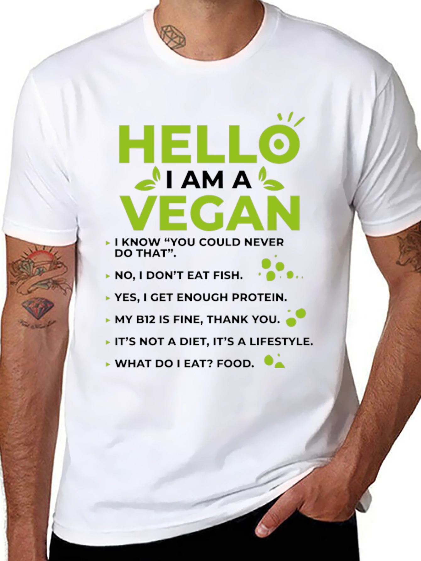 Hello I Am A Vegan T-Shirt