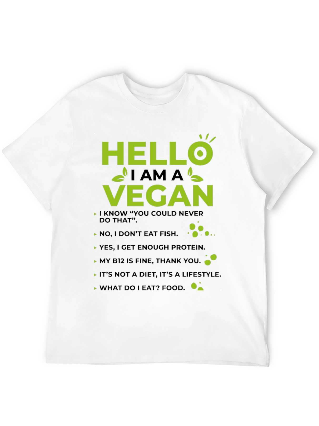 Hello I Am A Vegan T-Shirt