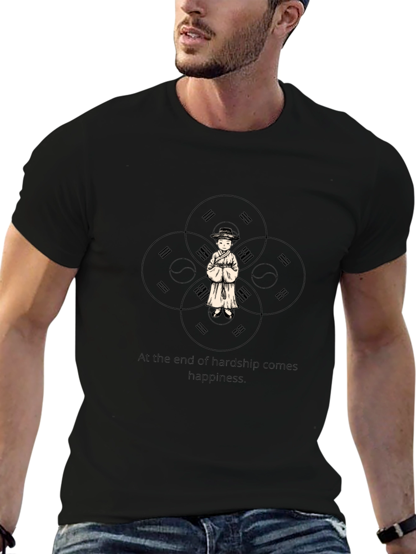 Philosophical Black Graphic Tee