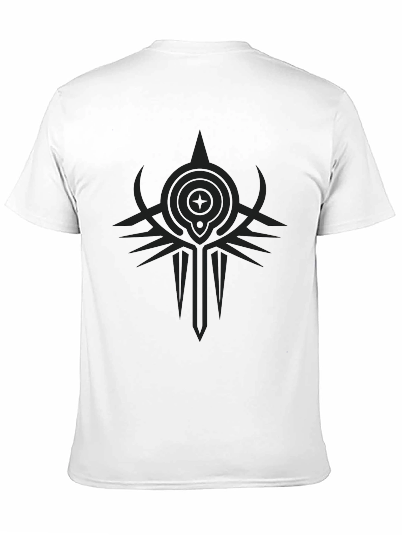 Abstract Graphic Print Black T-Shirt