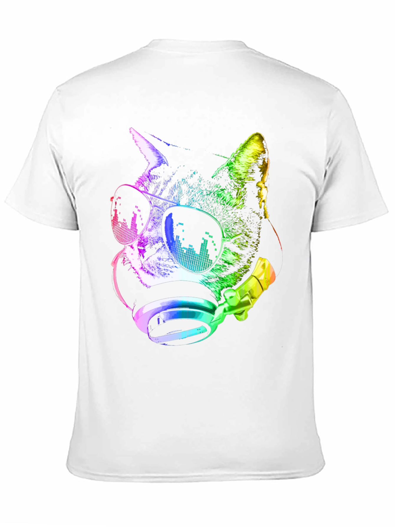 Cool Cat DJ T-Shirt - Black Graphic Tee