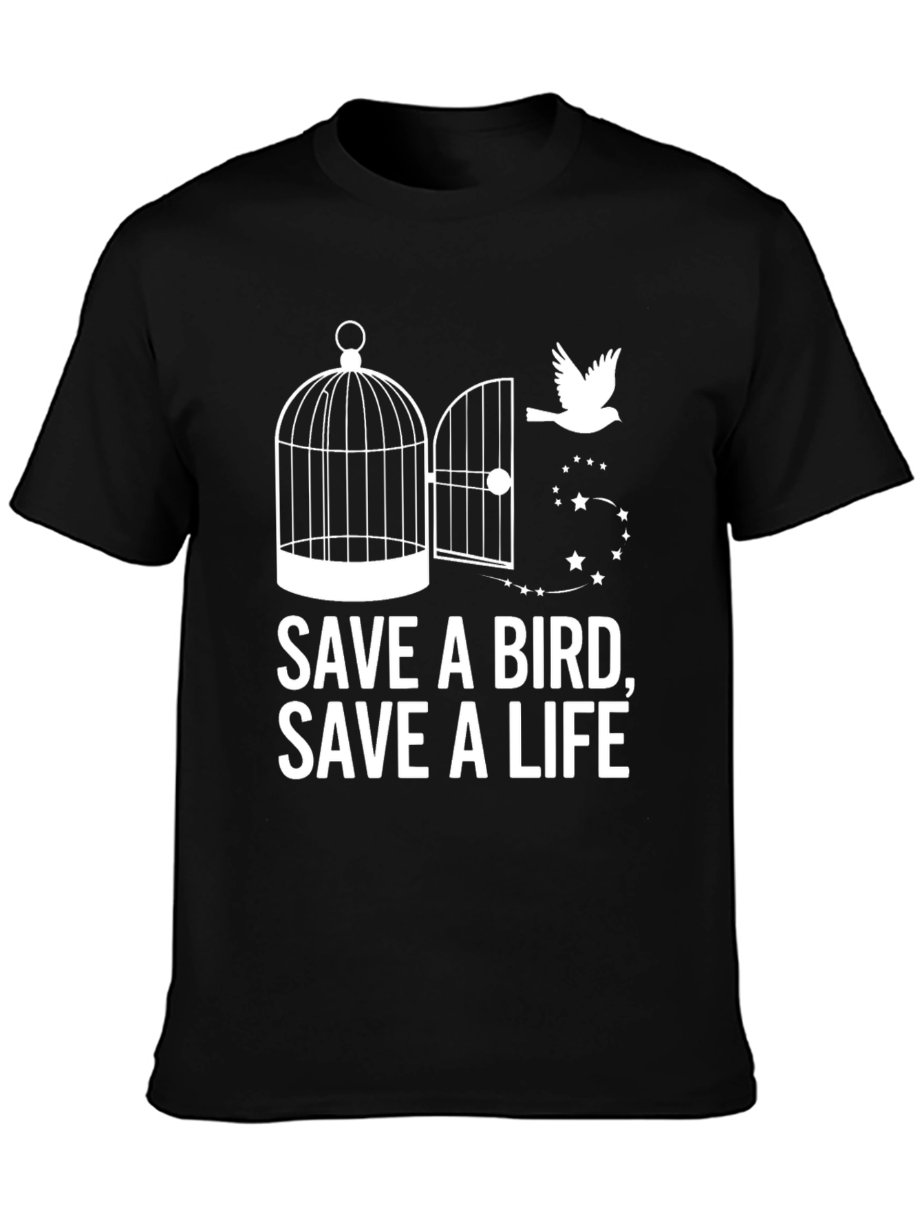 Save a Bird Save a Life Graphic T-Shirt