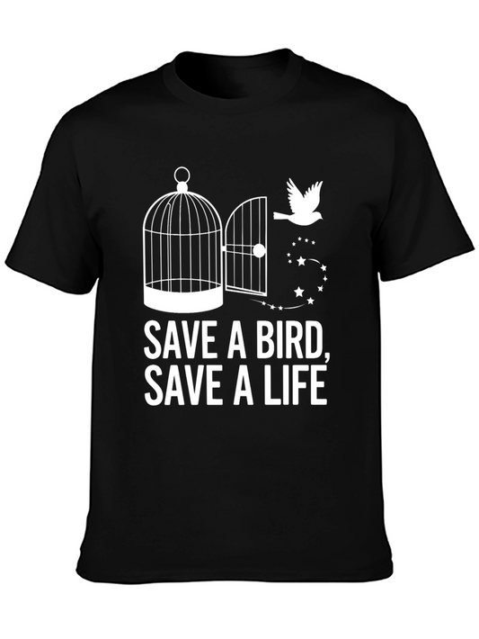 Save a Bird Save a Life Graphic T-Shirt