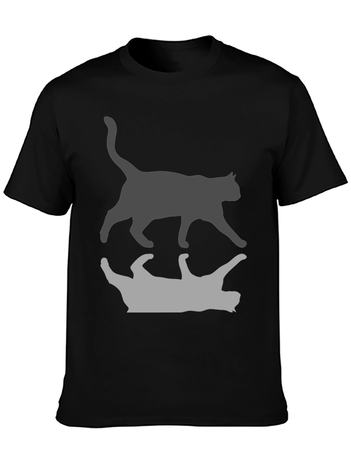 Cool Cat Silhouette Graphic Tee