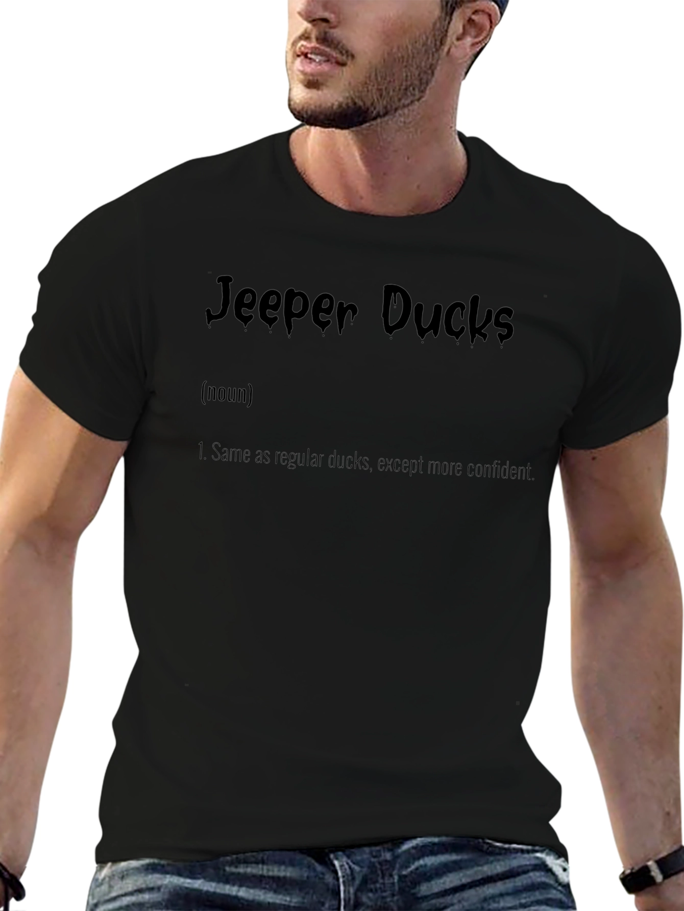 Jeepers Ducks Definition Tee - Confident Duck Lovers T-Shirt
