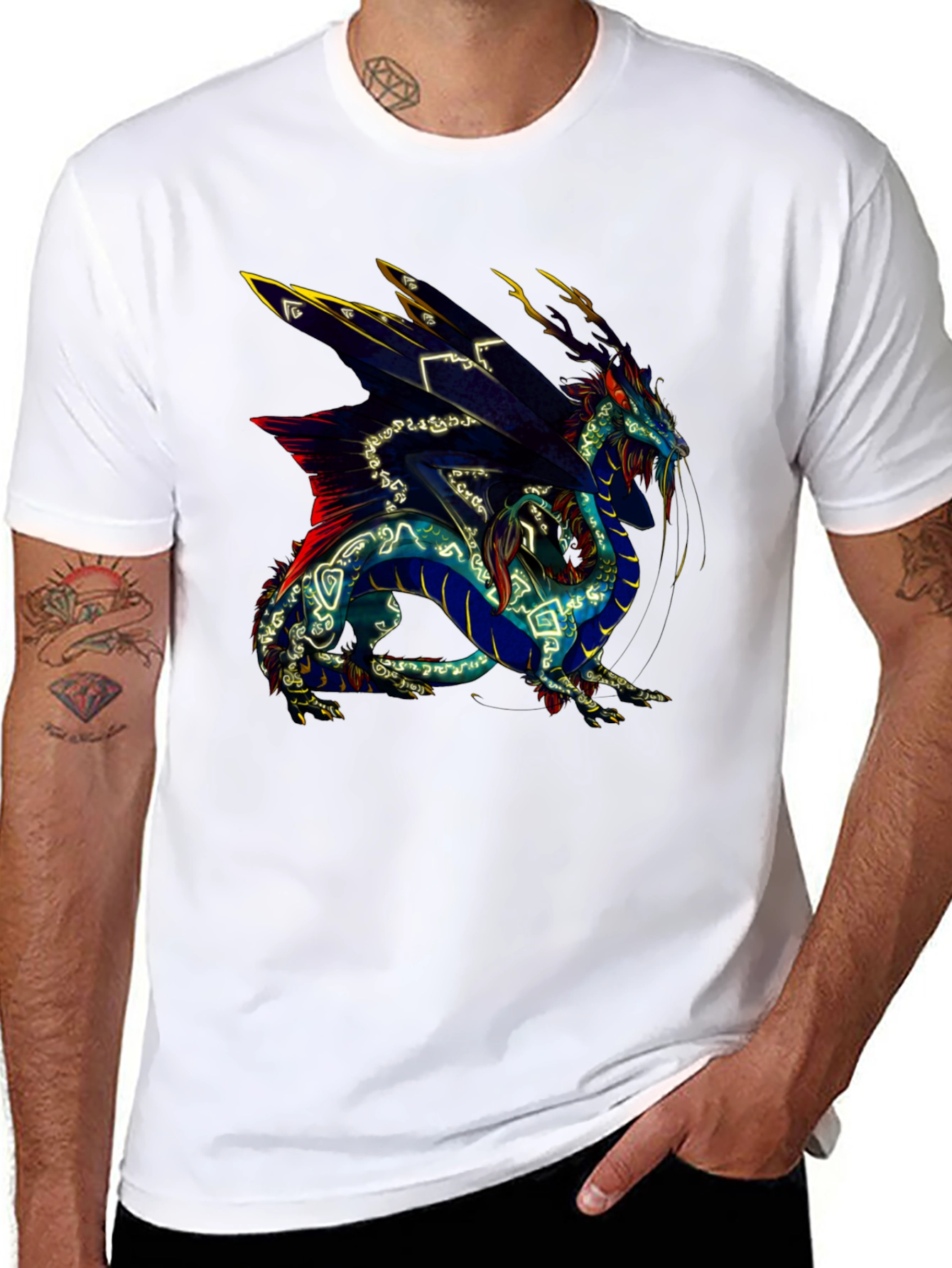 Dragon Graphic Tee - Black