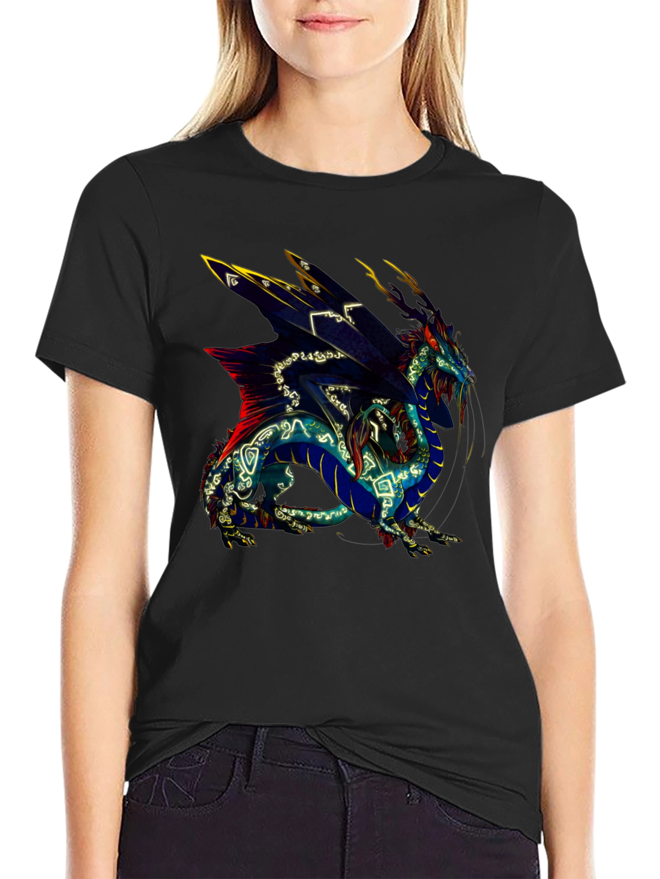 Dragon Graphic Tee - Black
