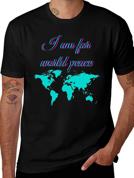 World Peace Graphic T-Shirt - Stylish Global Unity Design