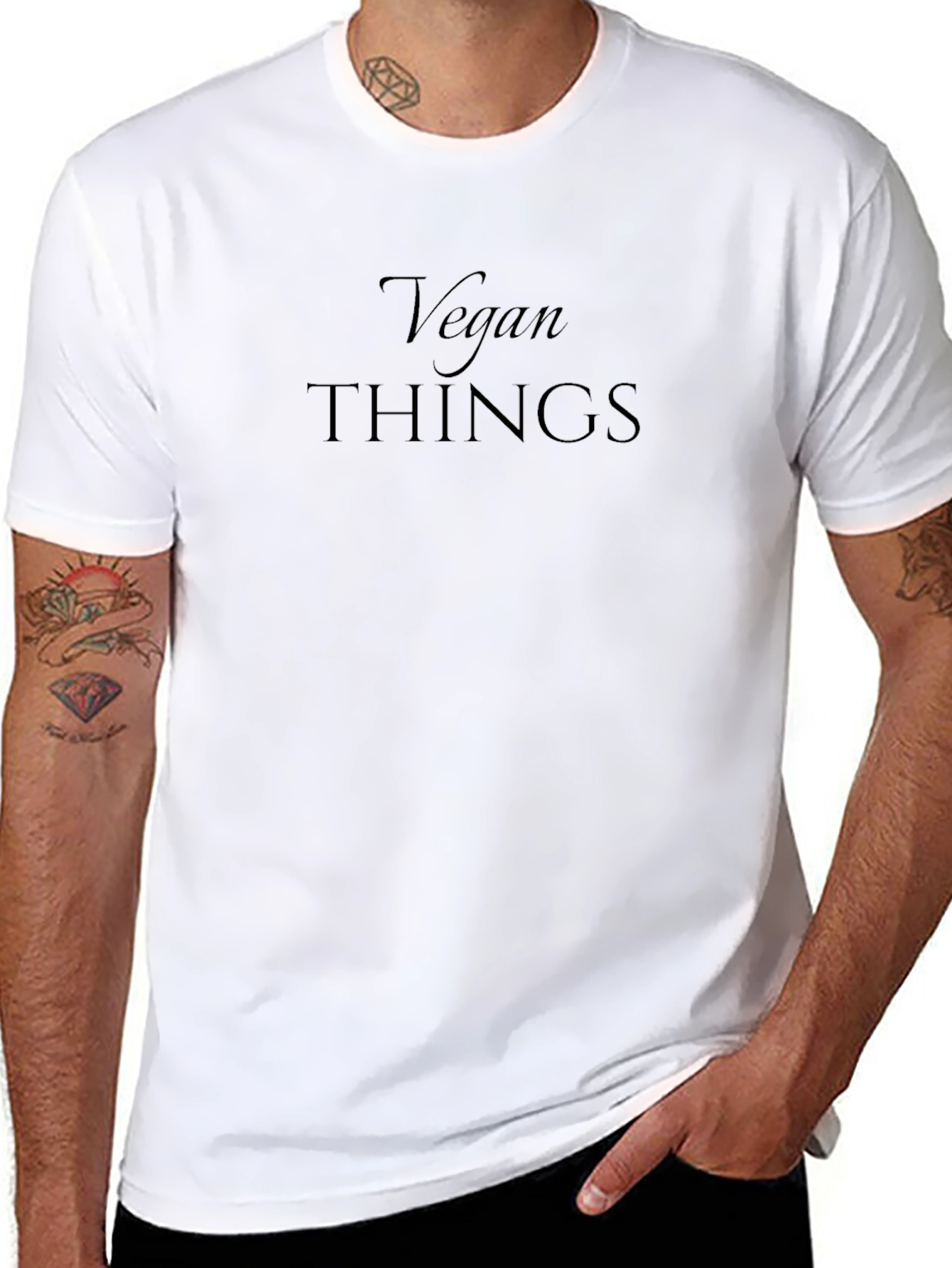 Vegan Things Black T-Shirt