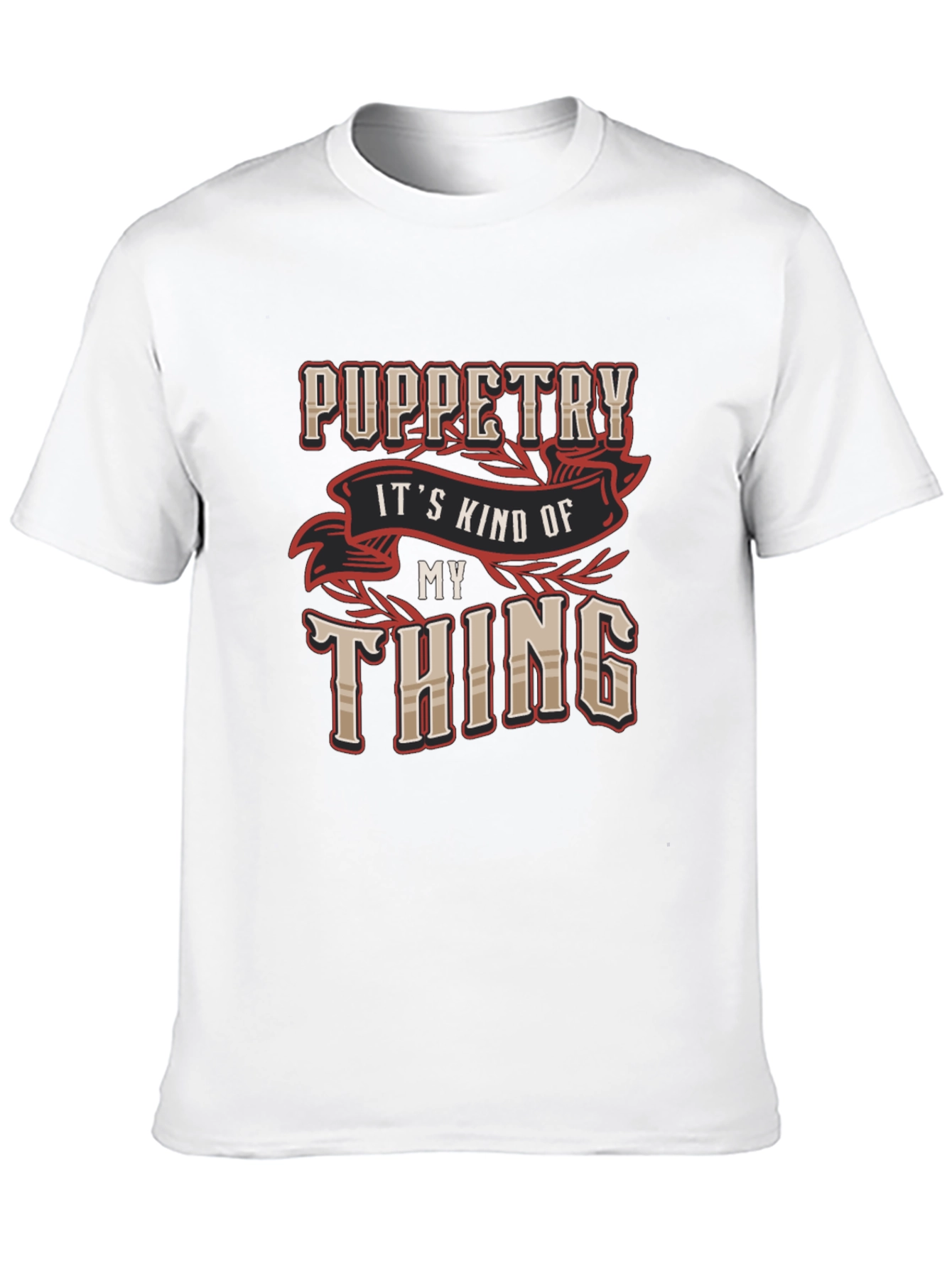 Puppetry My Thing Black Graphic Tee Shirt
