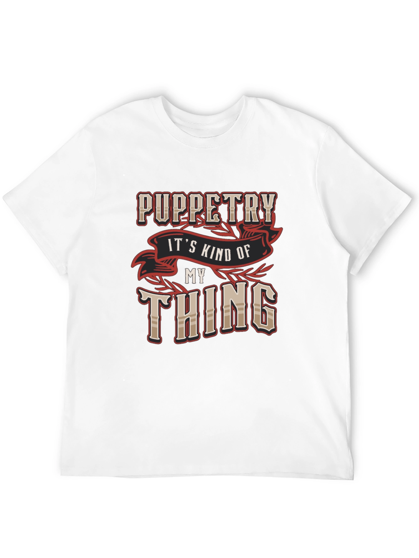 Puppetry My Thing Black Graphic Tee Shirt