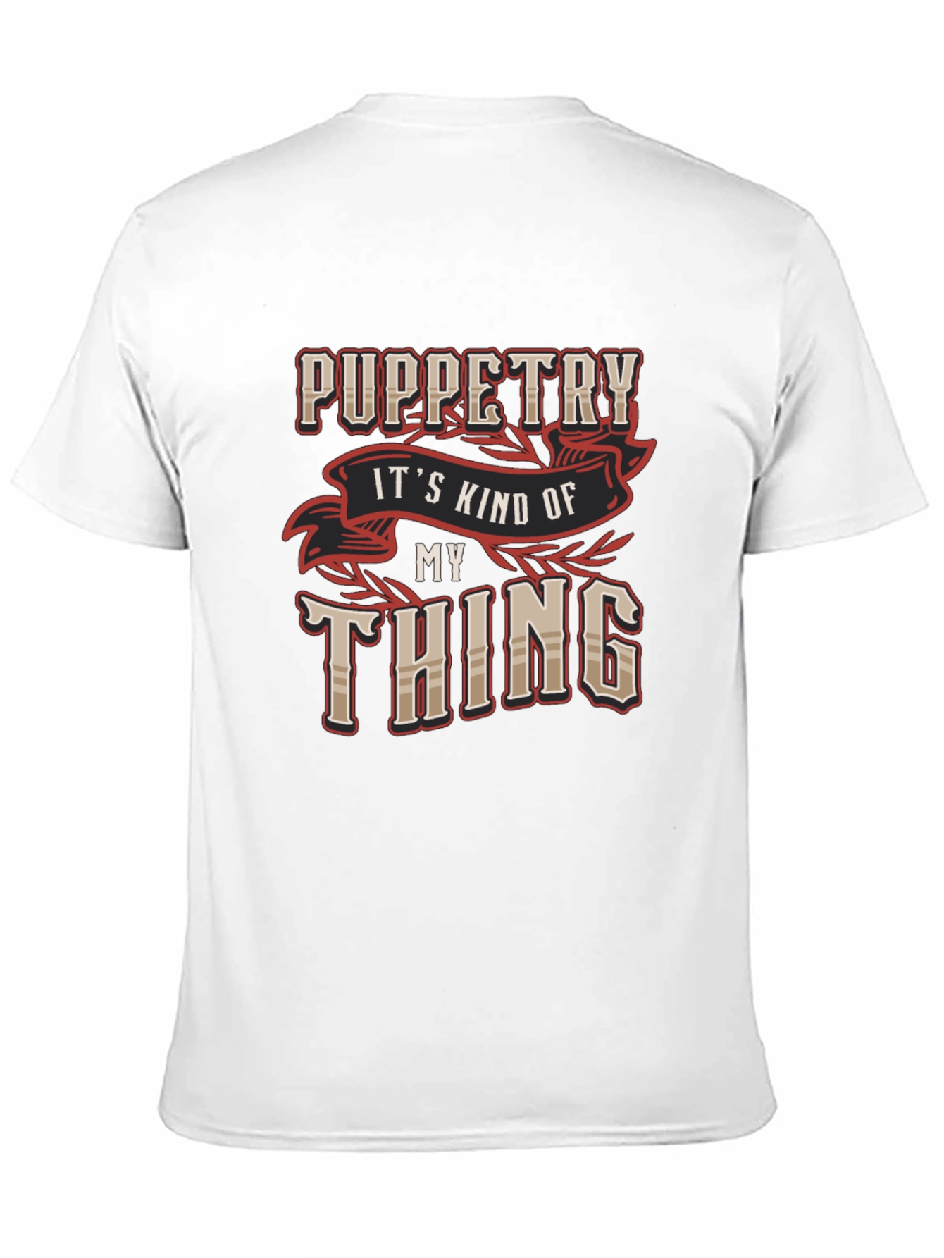 Puppetry My Thing Black Graphic Tee Shirt