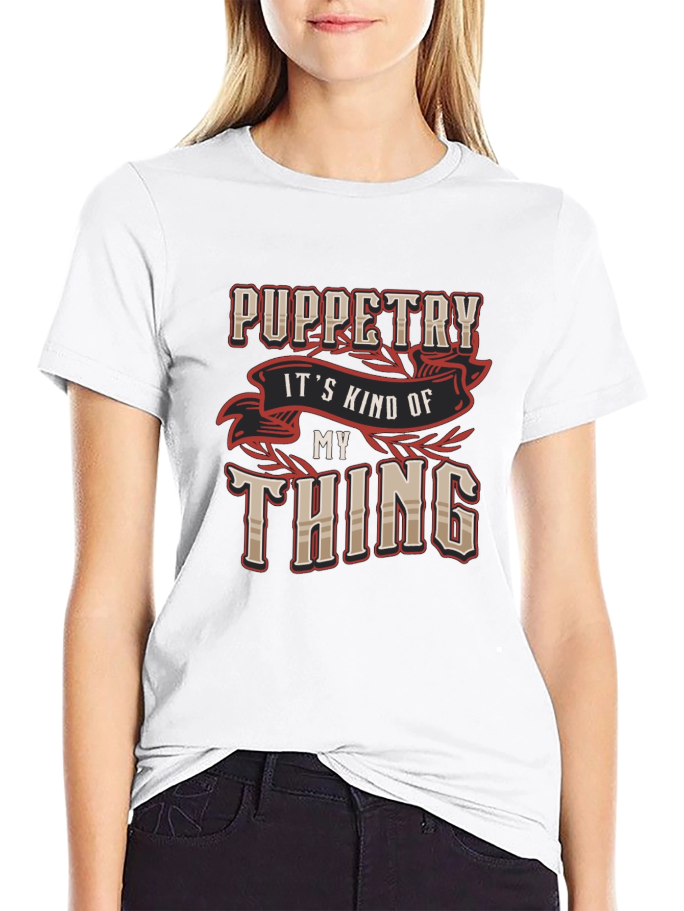 Puppetry My Thing Black Graphic Tee Shirt